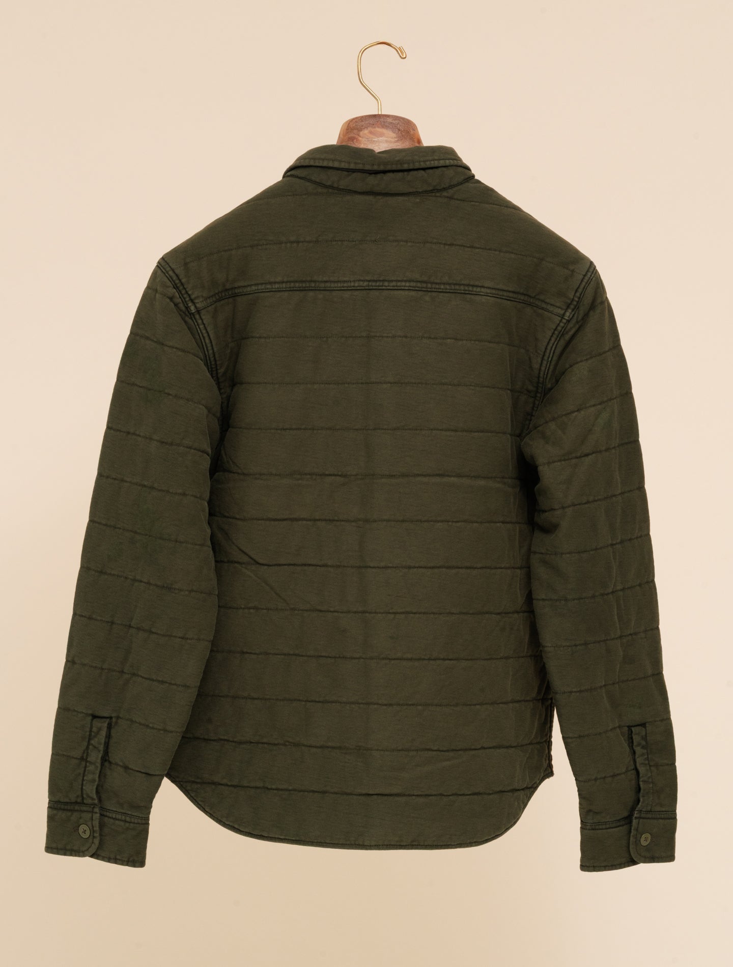 Quilted Jersey Overshirt Olive Drab RRL Outerwear M
