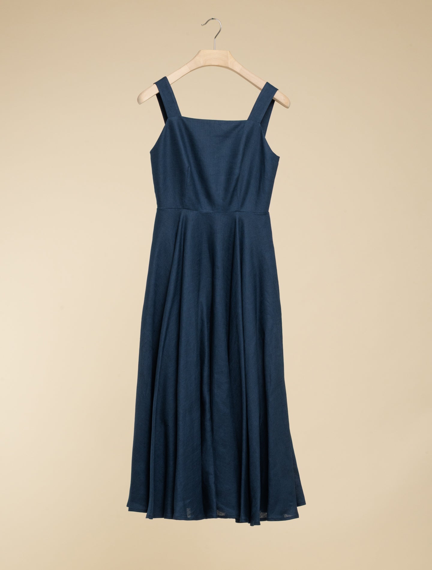 Rawi Linen Dress Dark Blue Lardini Dresses IT 38