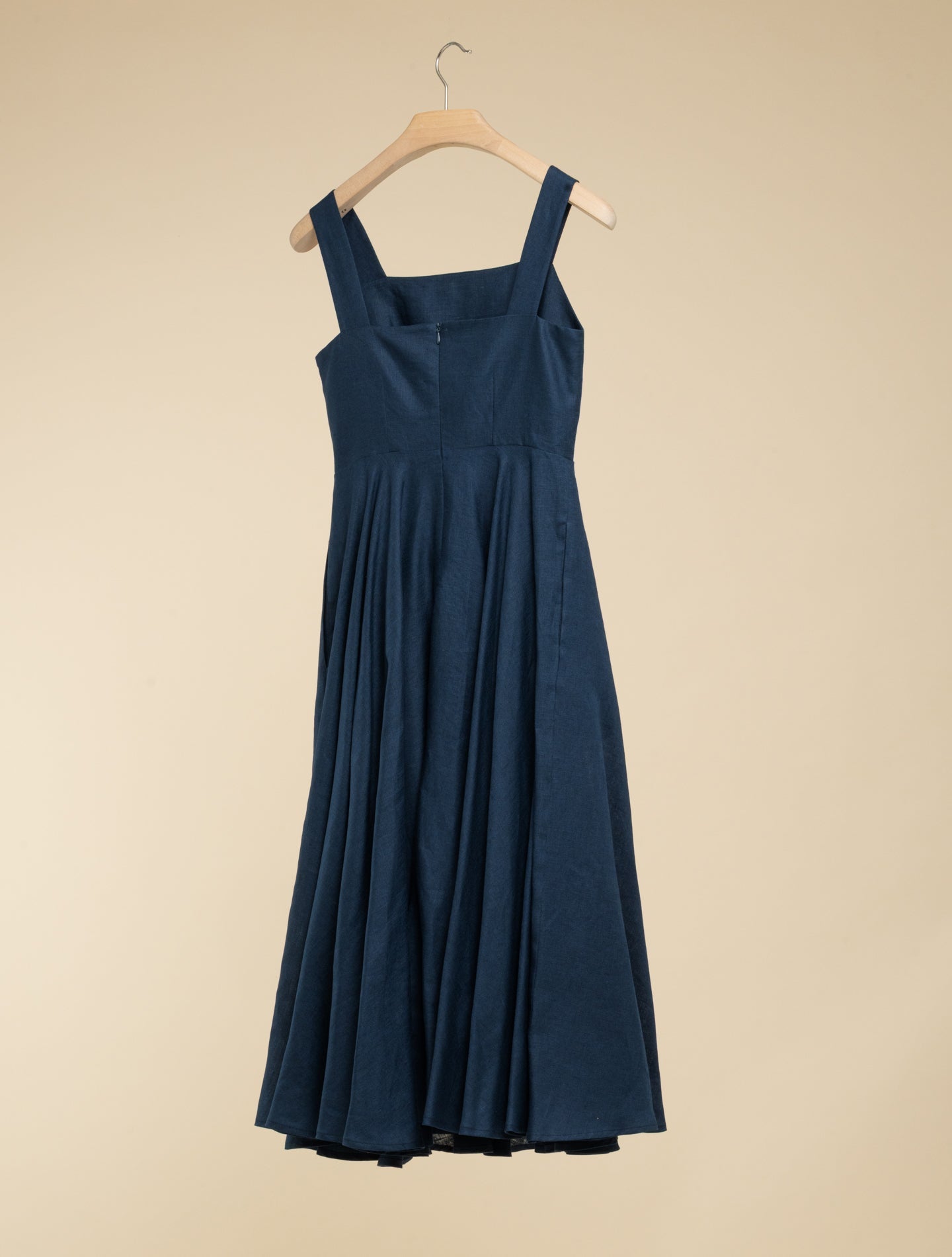 Rawi Linen Dress Dark Blue Lardini Dresses IT 38