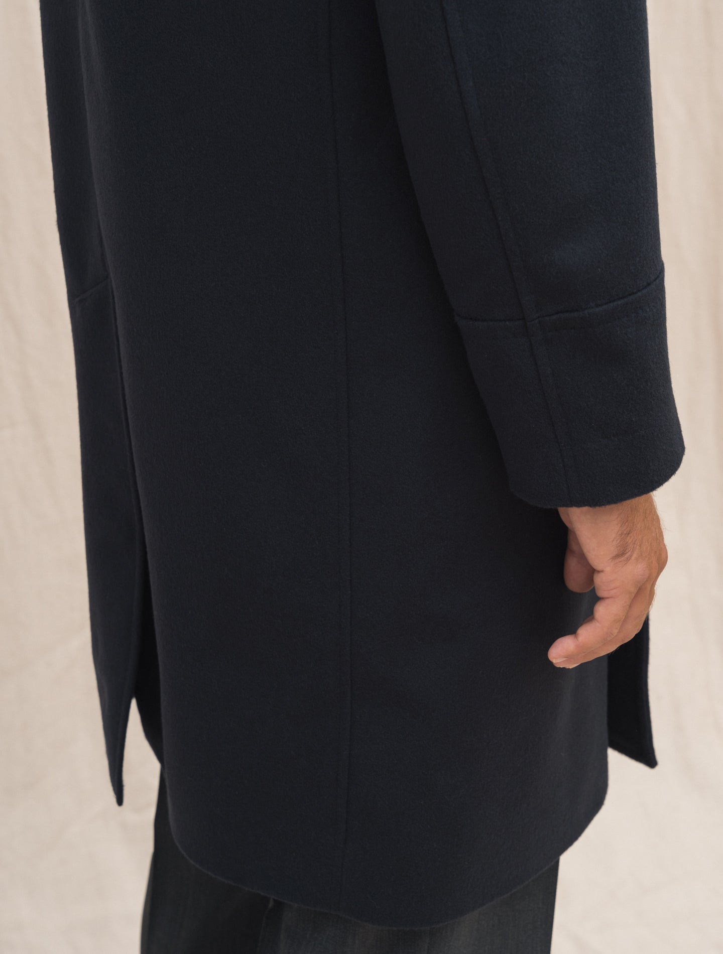 Redford Double Breasted Wool Coat Navy Mackintosh Outerwear Gabucci