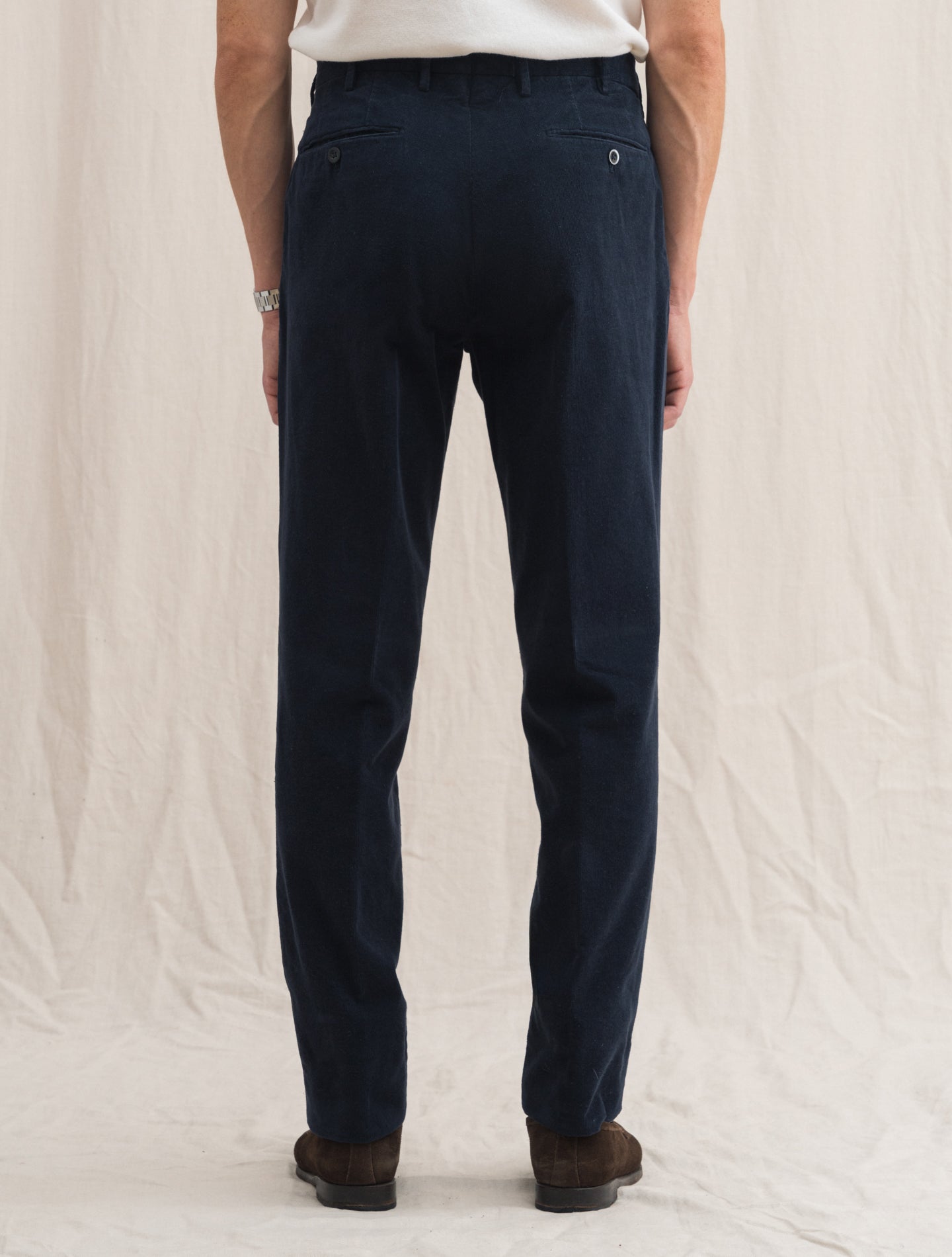 Regular Fit Baby Corduroy Trousers Navy | Gabucci