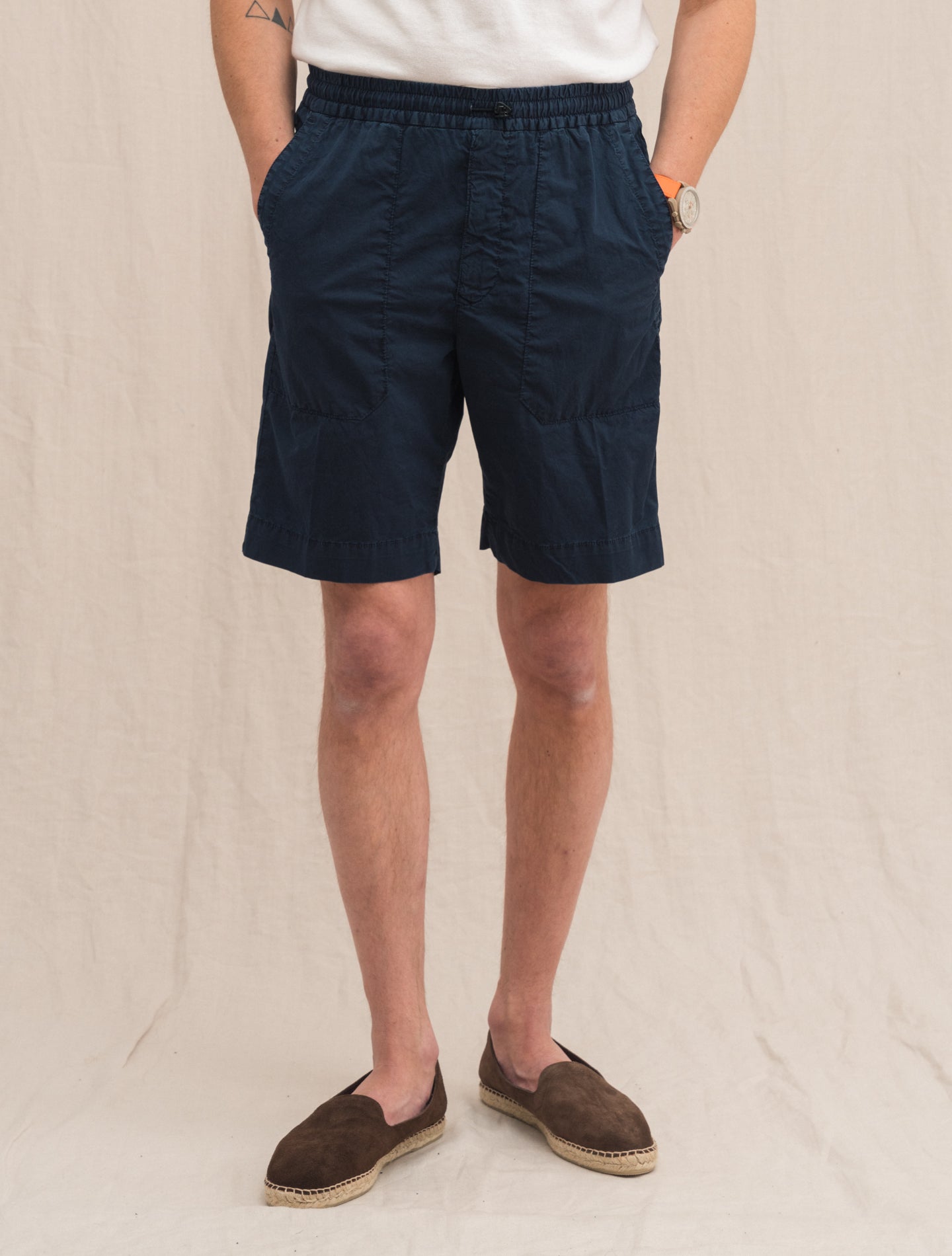 Regular Fit Cotton Shorts Blue Incotex Shorts 31
