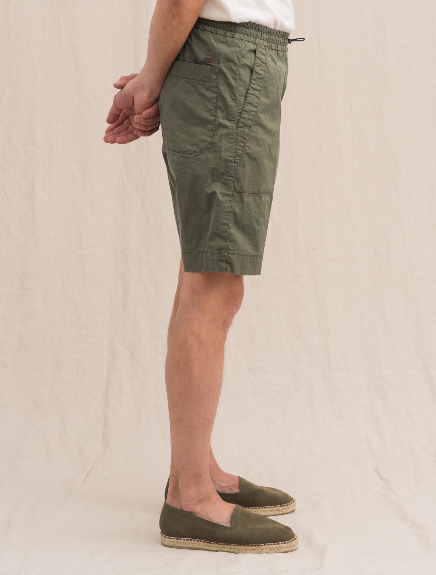 Regular Fit Cotton Shorts Green Incotex Shorts 31