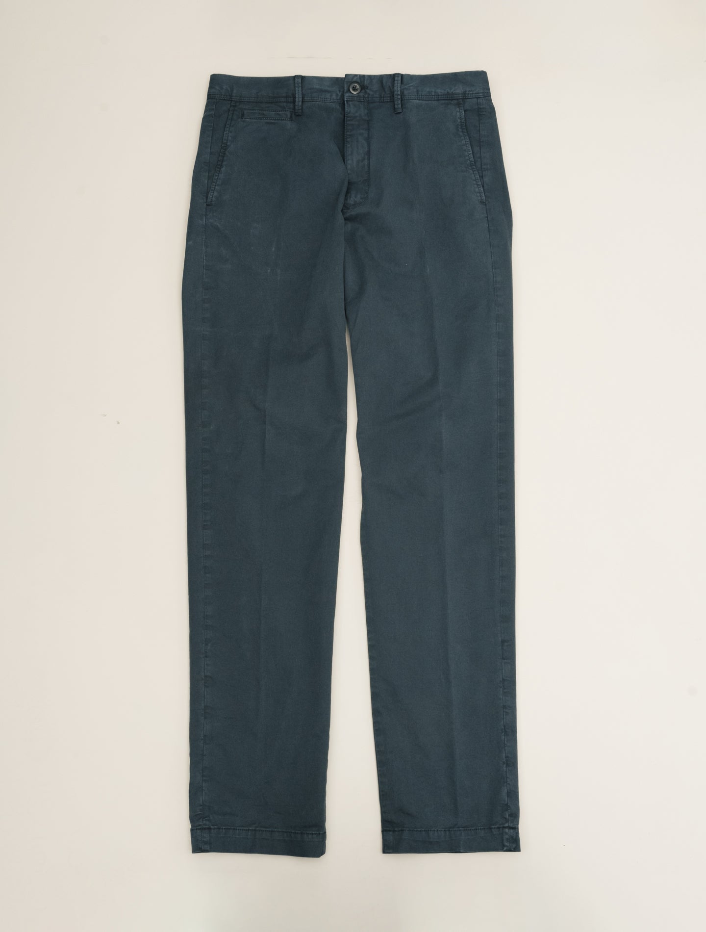 Regular Fit Cotton Slacks Navy Incotex Trousers 31