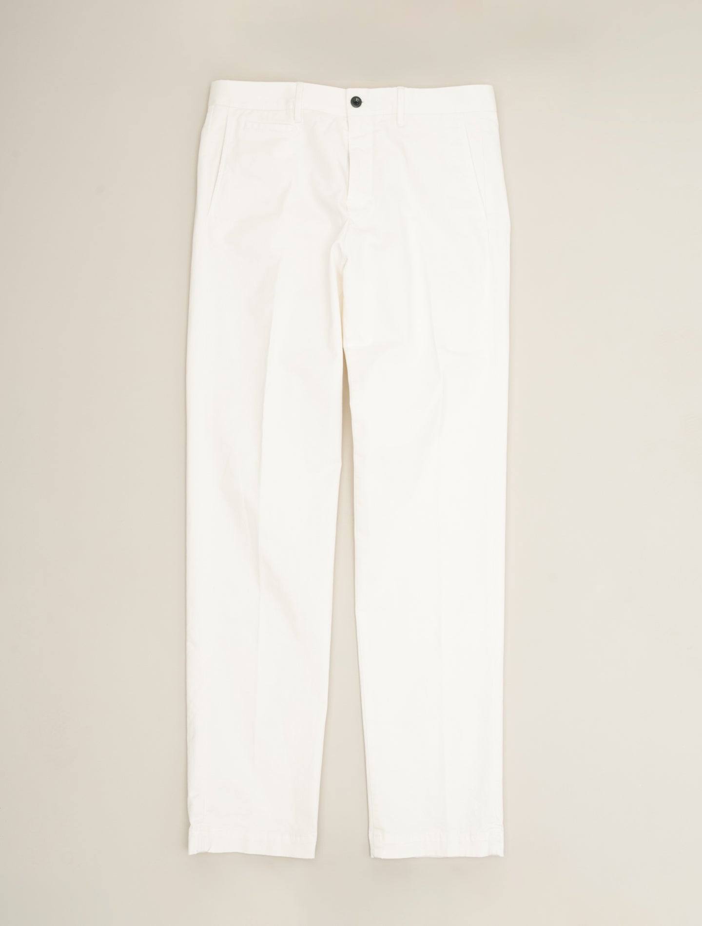 Regular Fit Cotton Slacks White Incotex Trousers 31