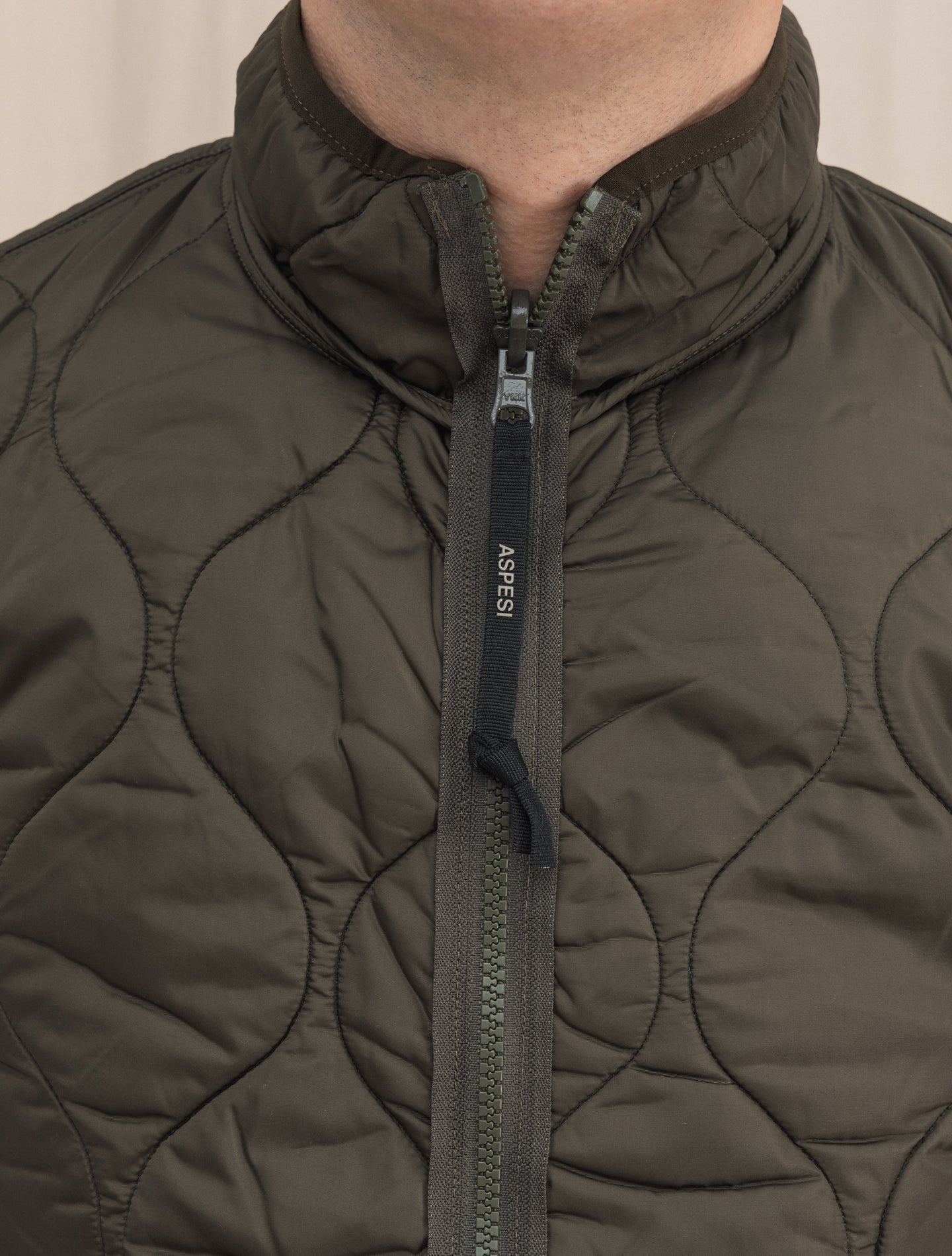 Reversed Gilet Cotton Nylon Dark Grey | Gabucci