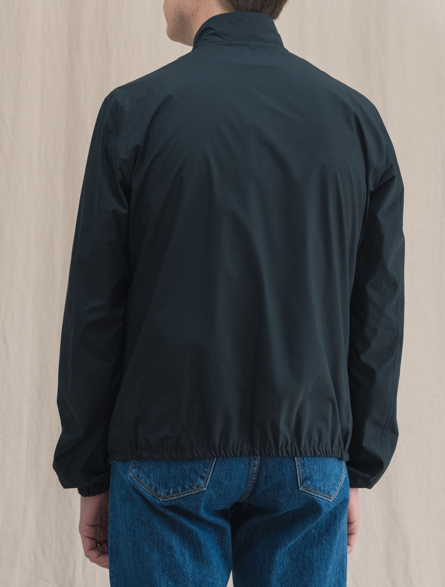 Reversible Microfiber Bomber Navy Herno Outerwear 48