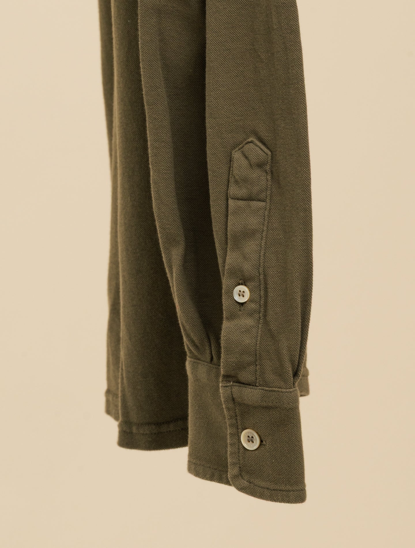 Robert Pique Long Sleeve Shirt Military Fedeli Polo shirts 48