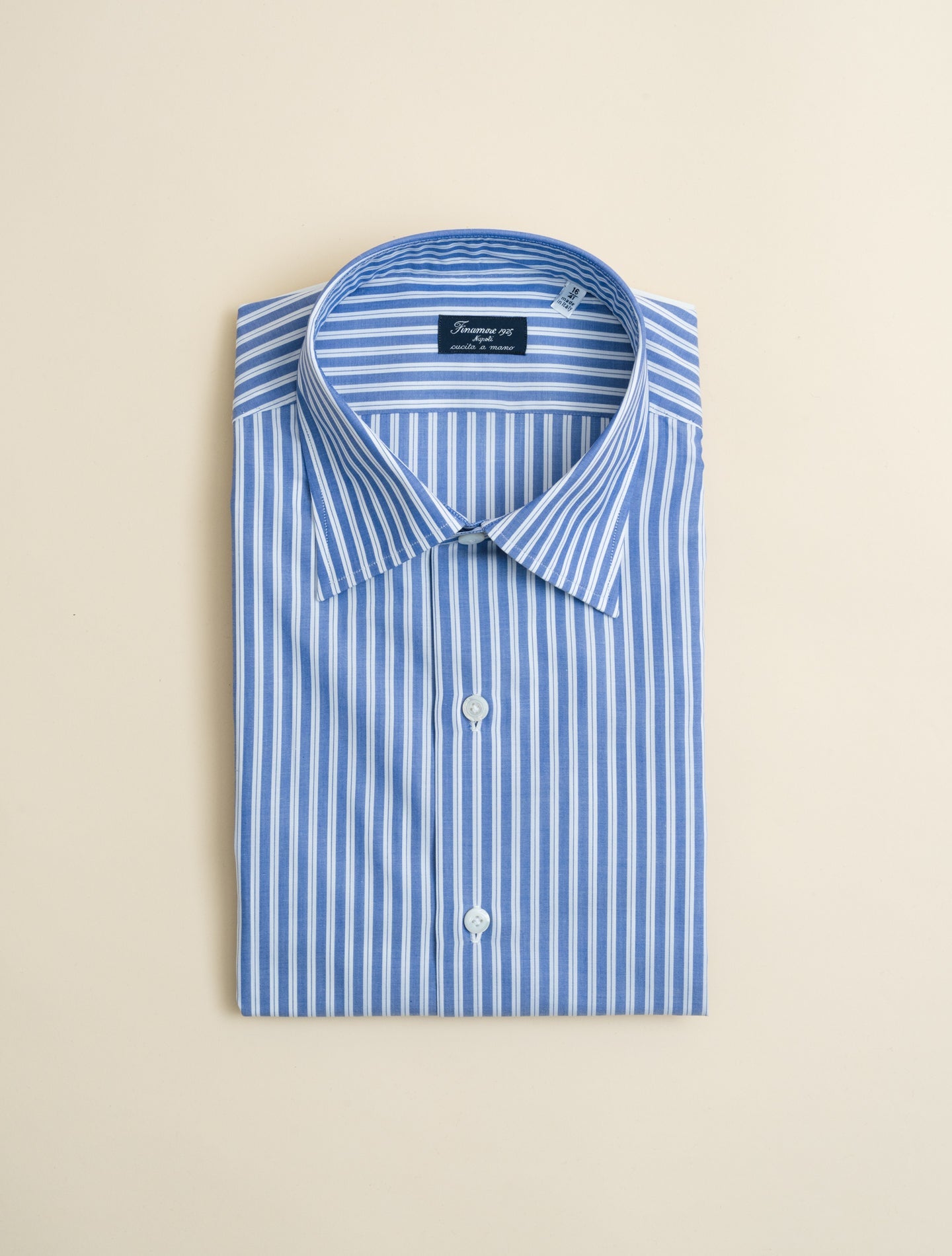 Rodi Napoli Zephyr Multi Striped Shirt Blue Finamore Shirts 39