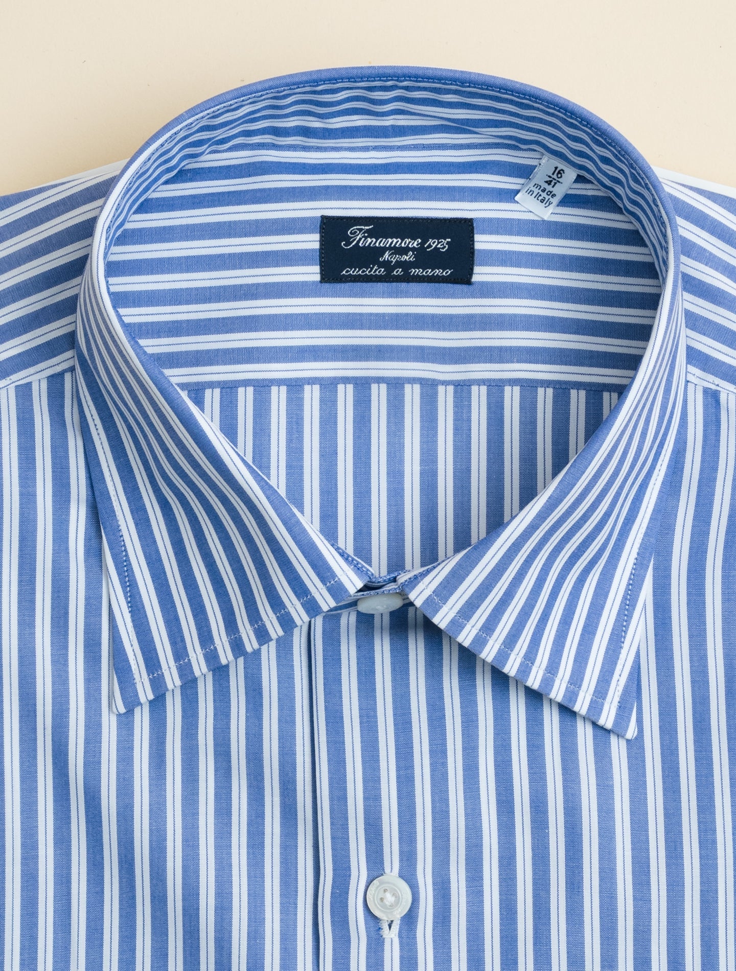 Rodi Napoli Zephyr Multi Striped Shirt Blue Finamore Shirts 39