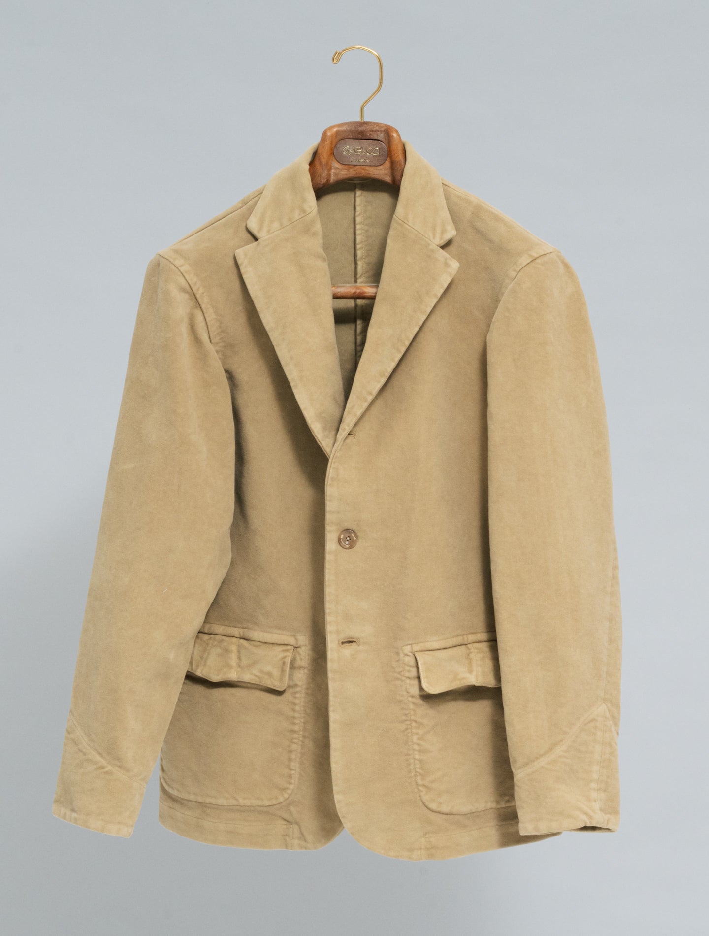 Roma Moleskin Jacket Beige Finamore Jackets 48