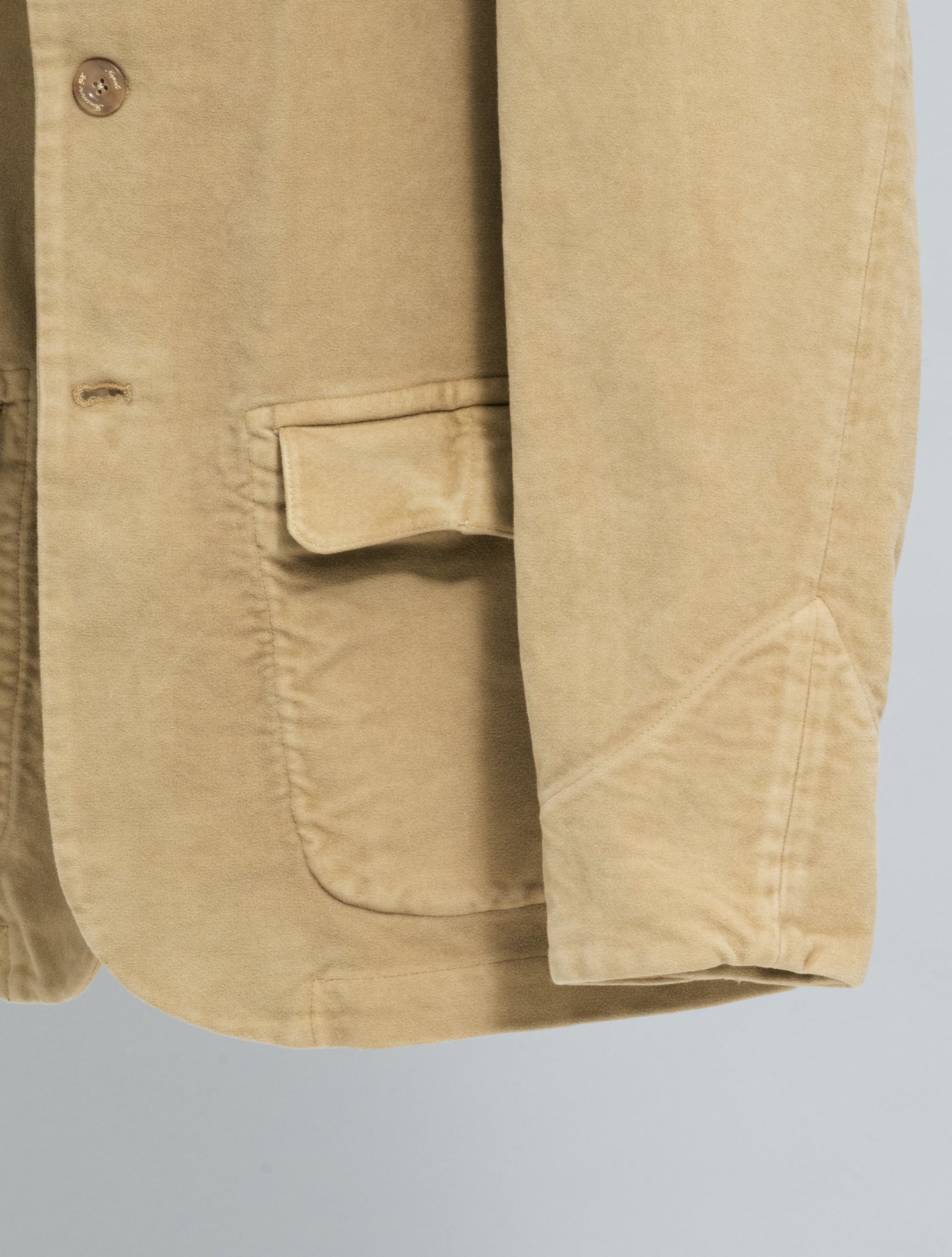 Roma Moleskin Jacket Beige Finamore Jackets 48