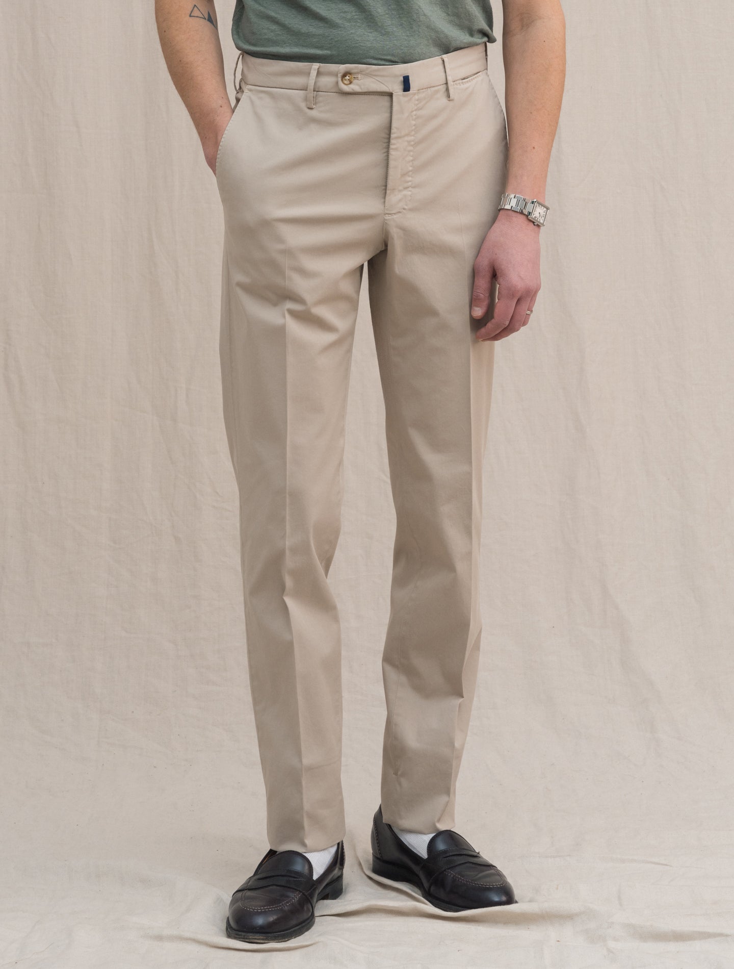 Royal Batavia Cotton Regular Fit Chinos Beige | Gabucci