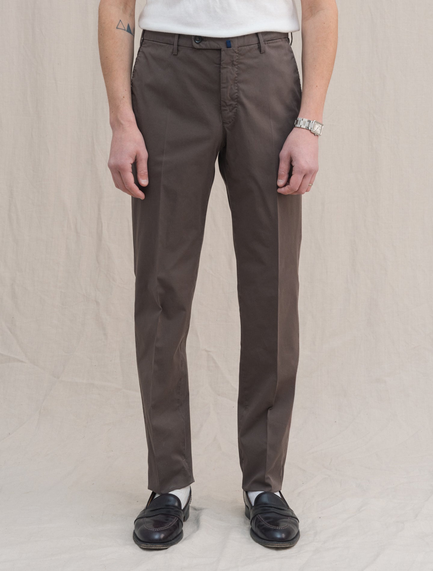 Royal Batavia Cotton Regular Fit Chinos Brown | Gabucci