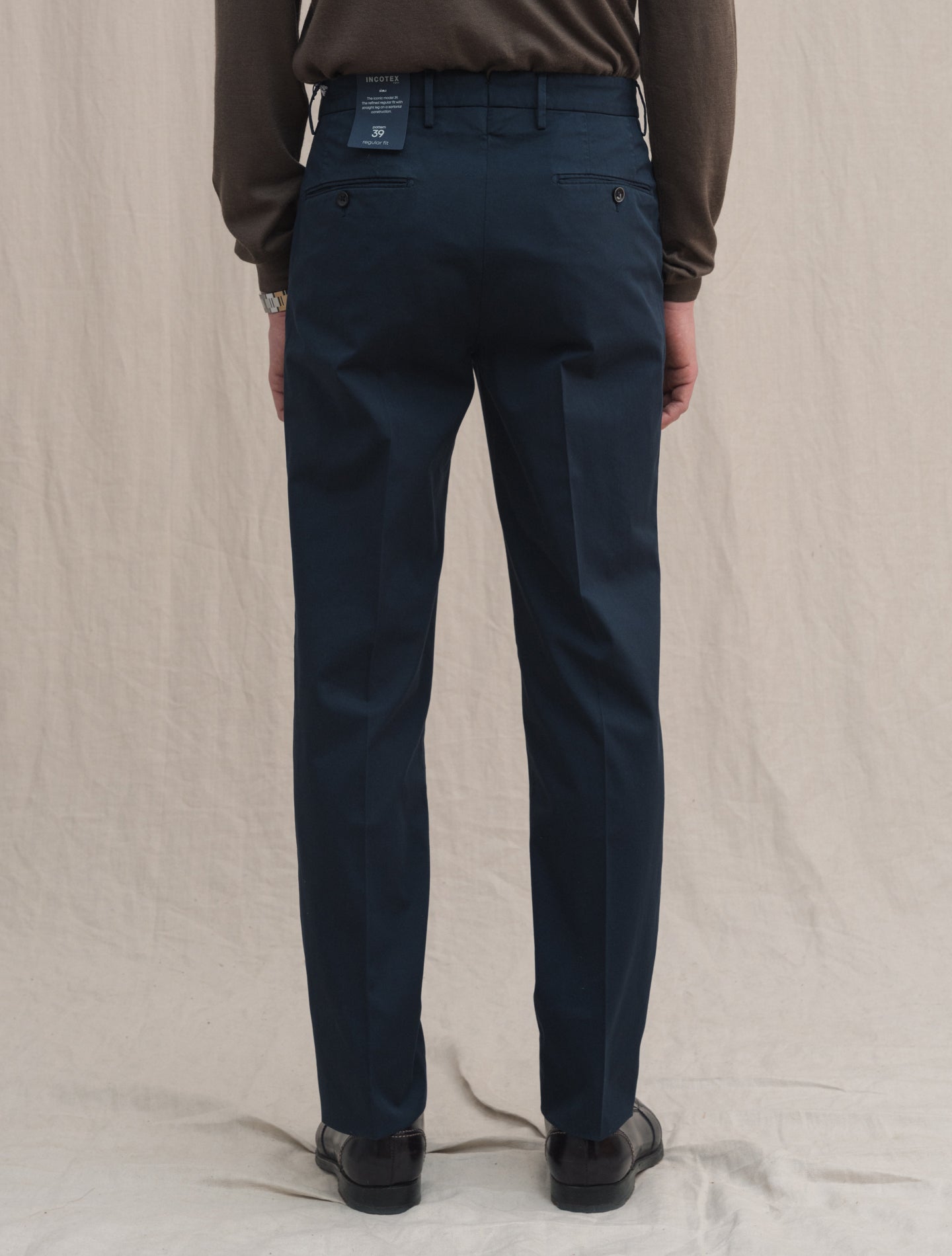 Royal Batavia Cotton Regular Fit Chinos Navy | Gabucci