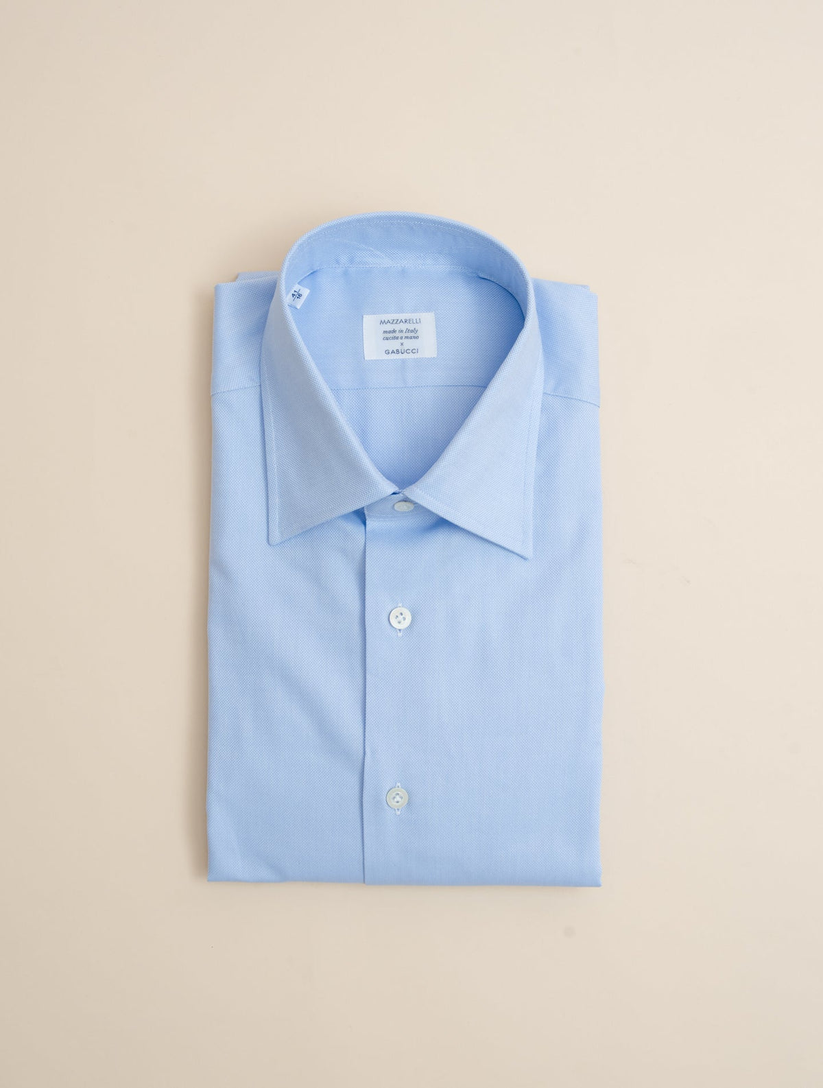 Royal Oxford Turn Down Shirt Light Blue Mazzarelli Shirts 38