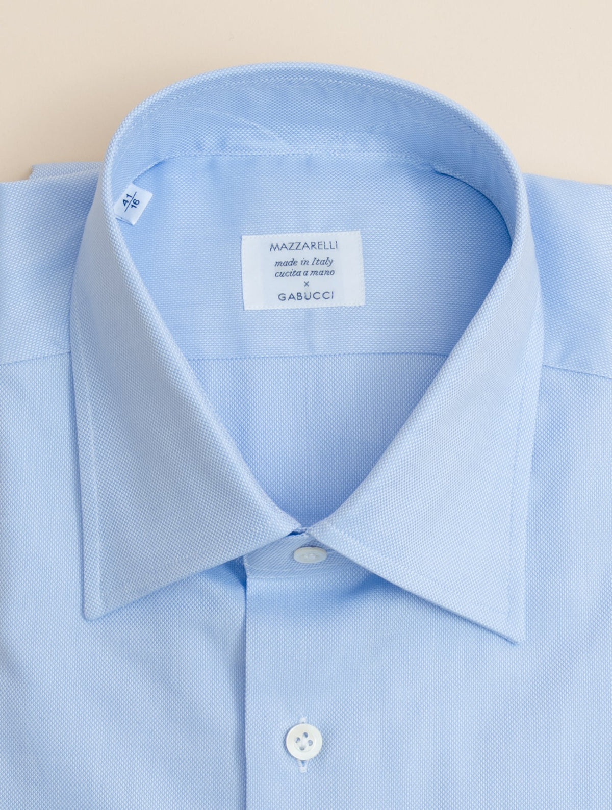 Royal Oxford Turn Down Shirt Light Blue Mazzarelli Shirts 38