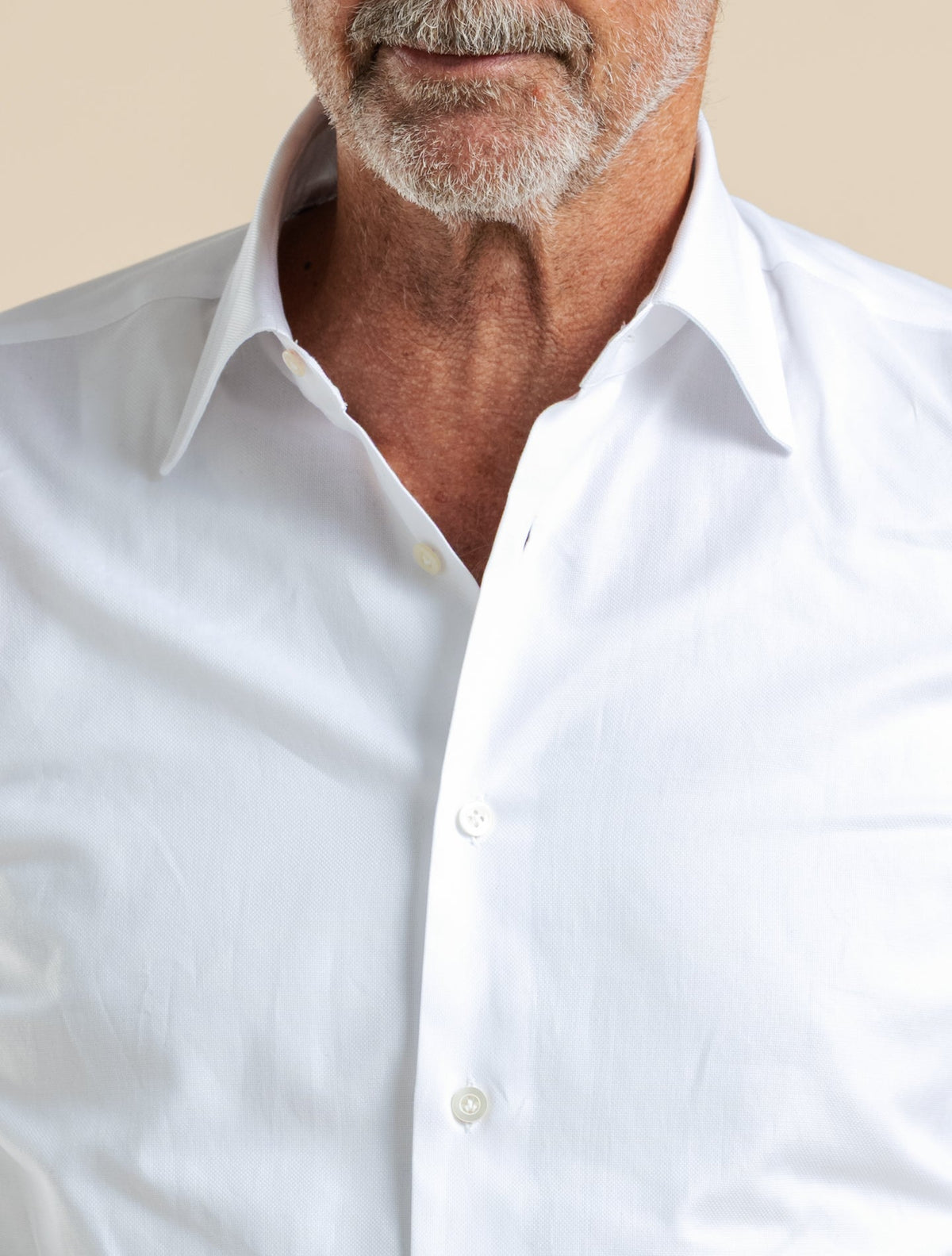 Royal Oxford Turn Down Shirt White Mazzarelli Shirts 38