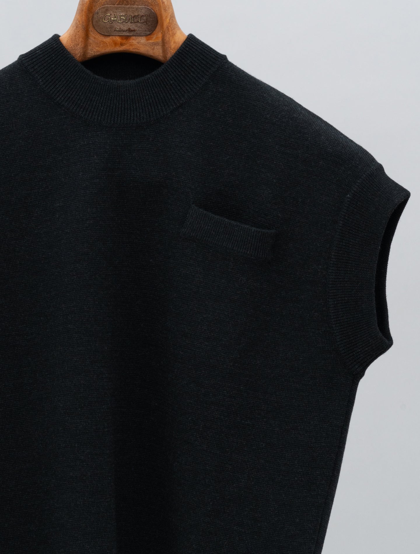 Rubino Lana 140 Merino Top Anthracite Fedeli Blouses IT 40