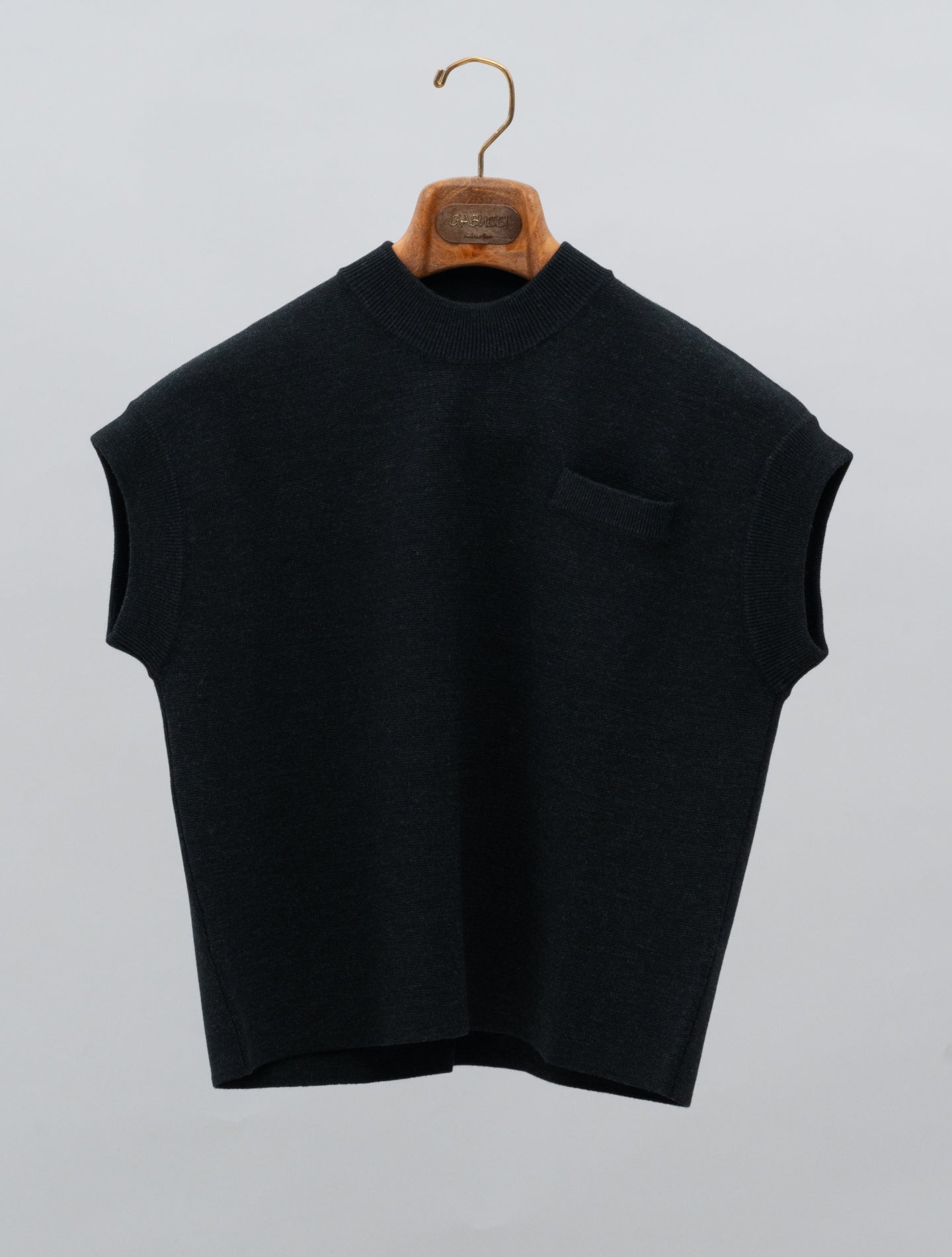 Rubino Lana 140 Merino Top Anthracite Fedeli Blouses IT 40