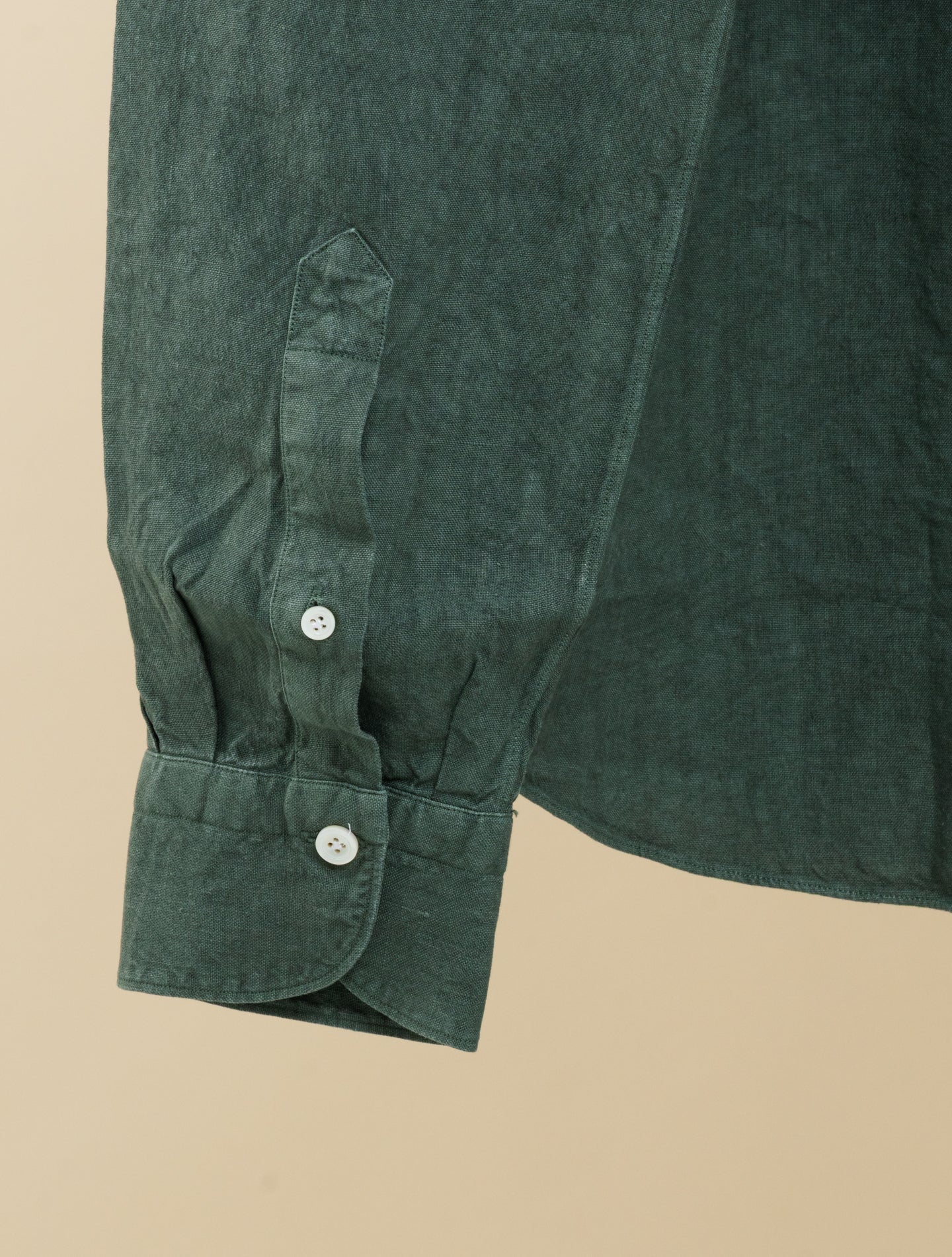 Salina Linen Overshirt Green Finamore Shirts S