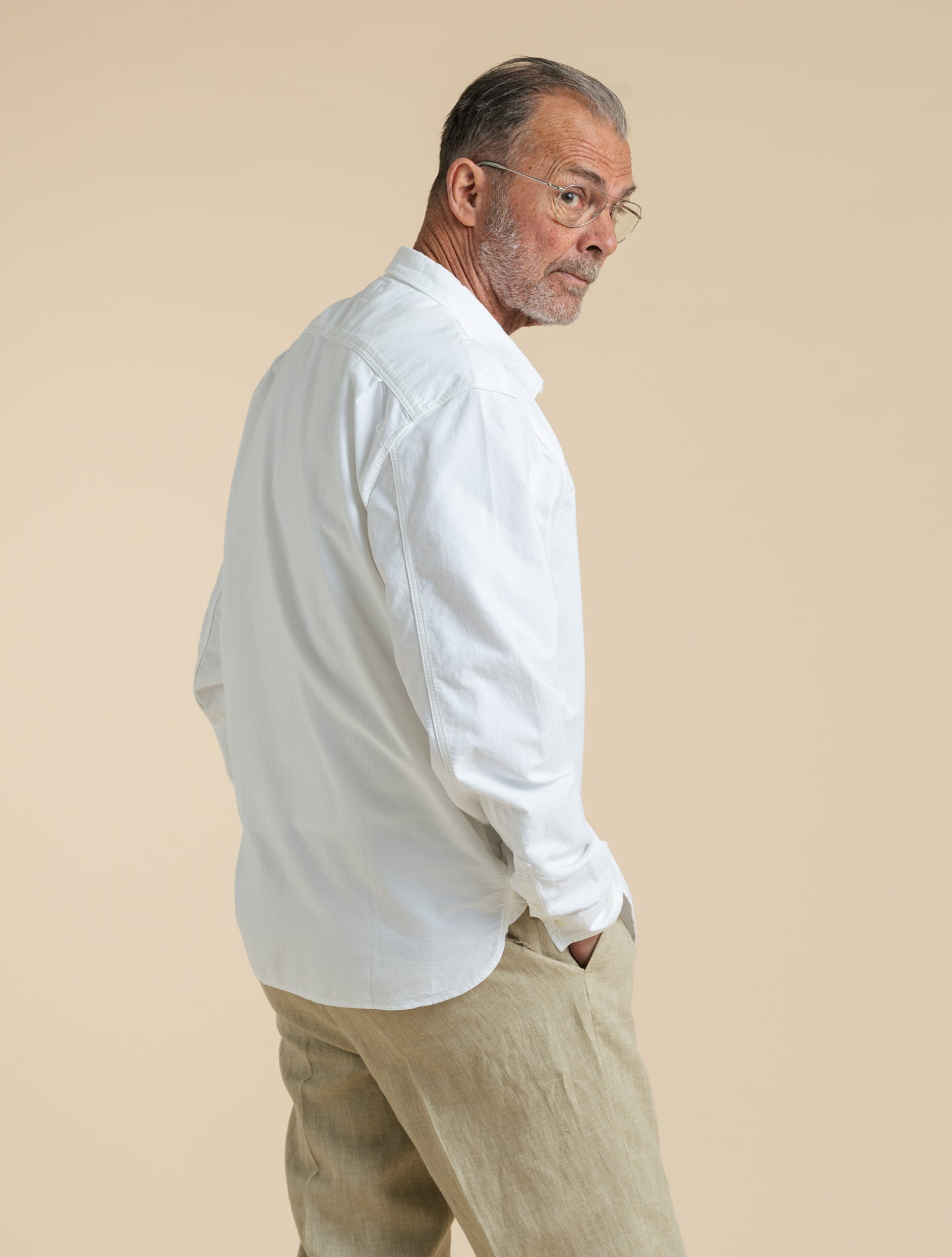 Selvedge - Detailed Oxford Workshirt White RRL Shirts M