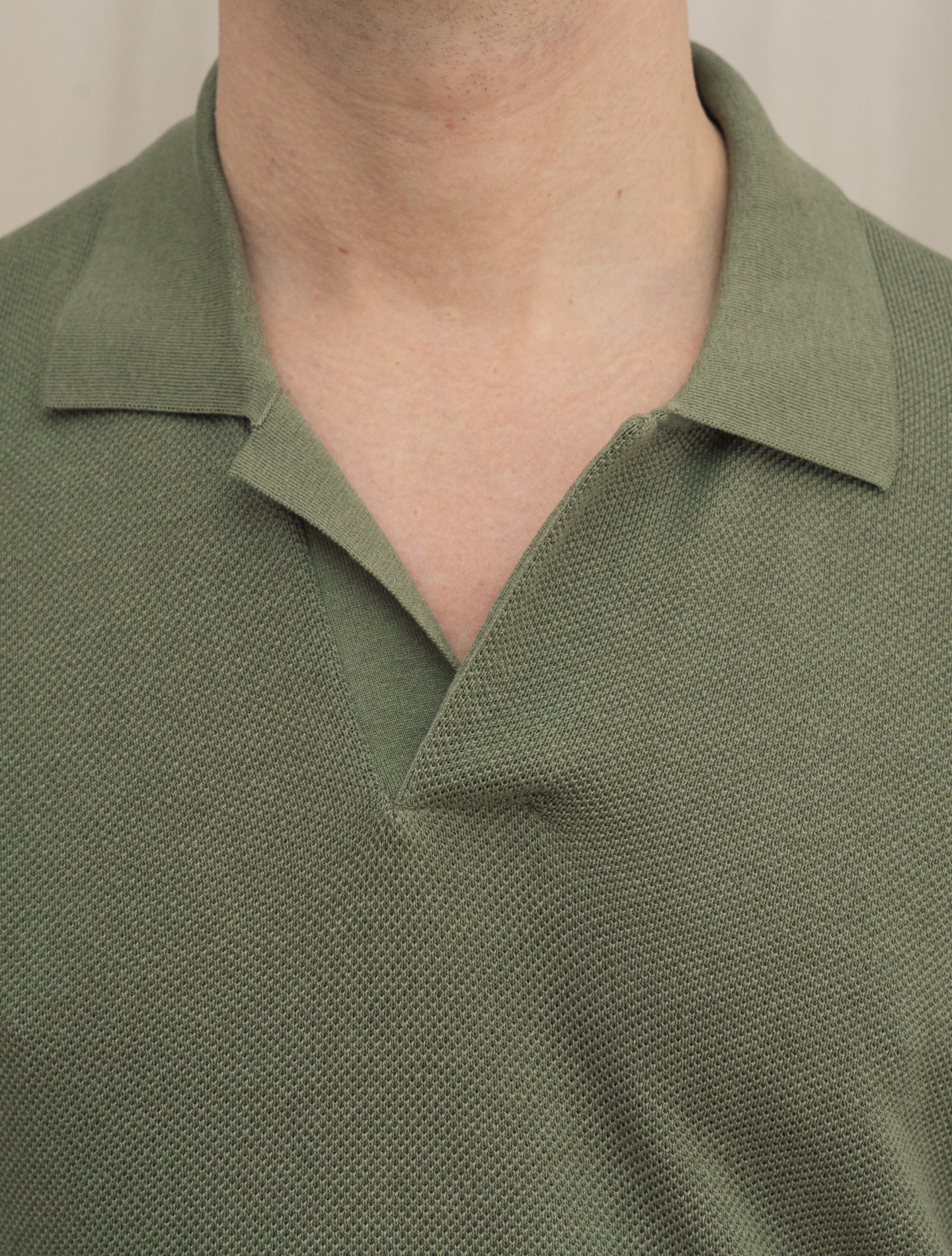 Short Sleeve Silk Cotton Polo Shirt Green Gabucci Polo shirts 48