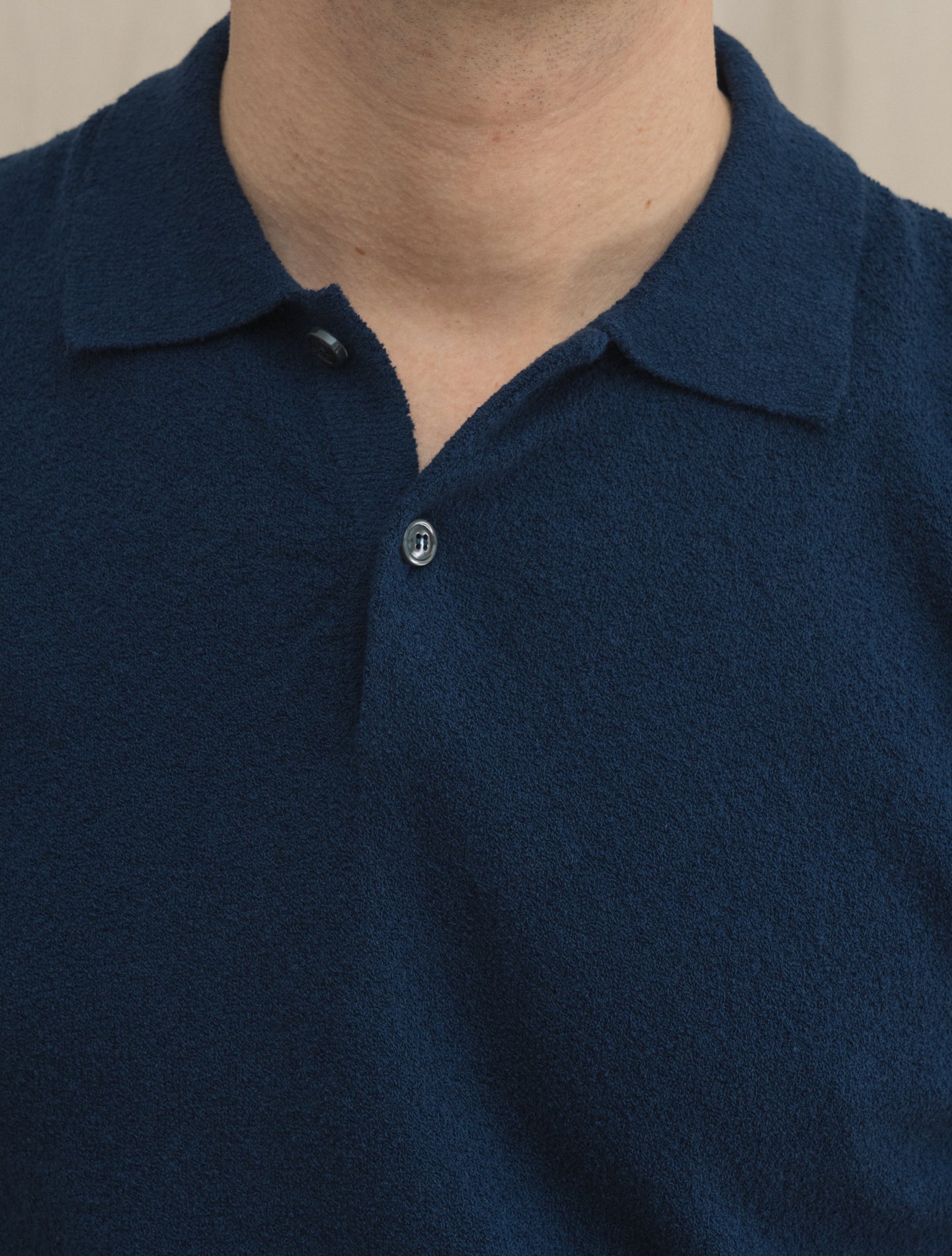 Short Sleeve Sponge Polo Shirt Navy Gabucci Polo shirts 48