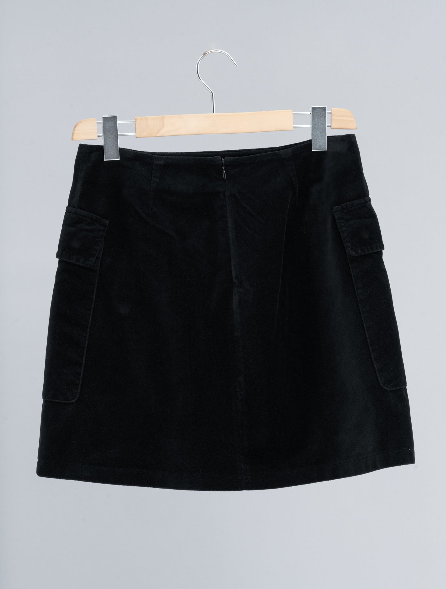 Short Velvet Skirt Black Aspesi Skirts IT 38
