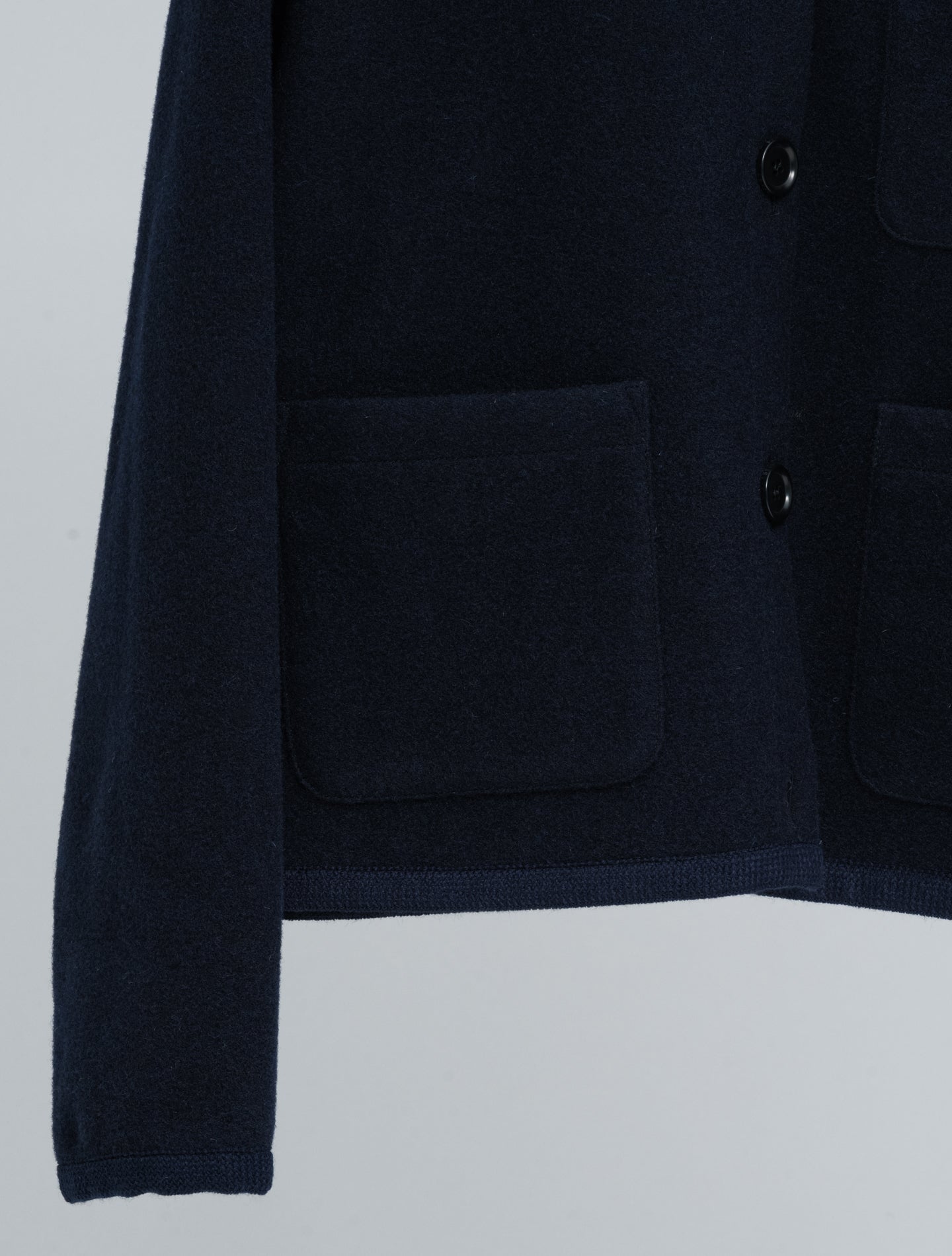 Short Wool Cardigan Jacket Navy Aspesi Jackets IT 38