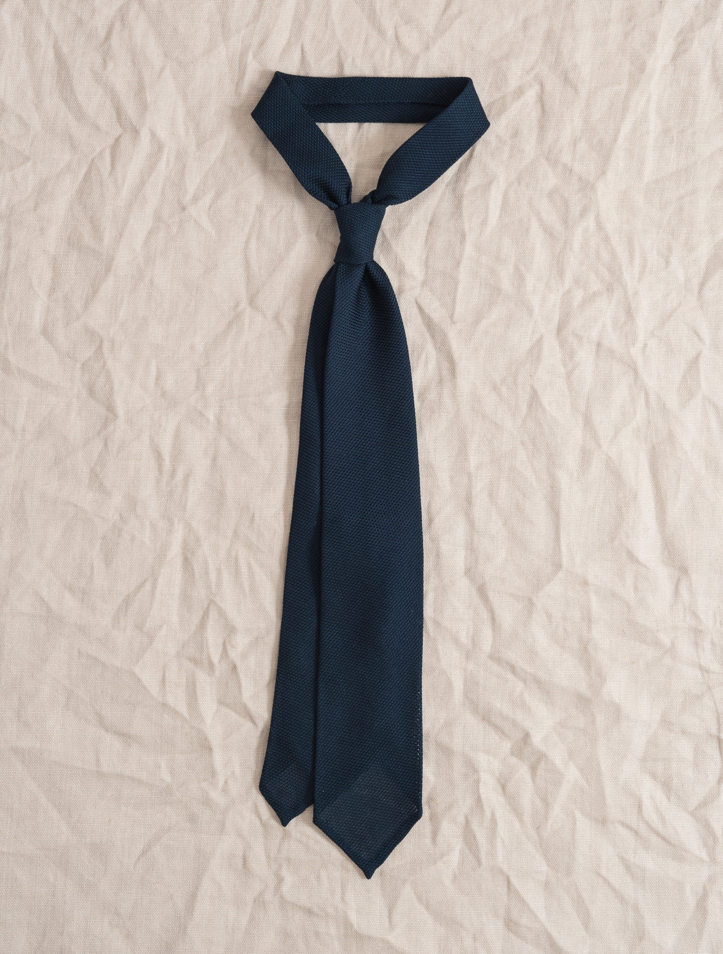 Silk Garza Tie Navy | Gabucci