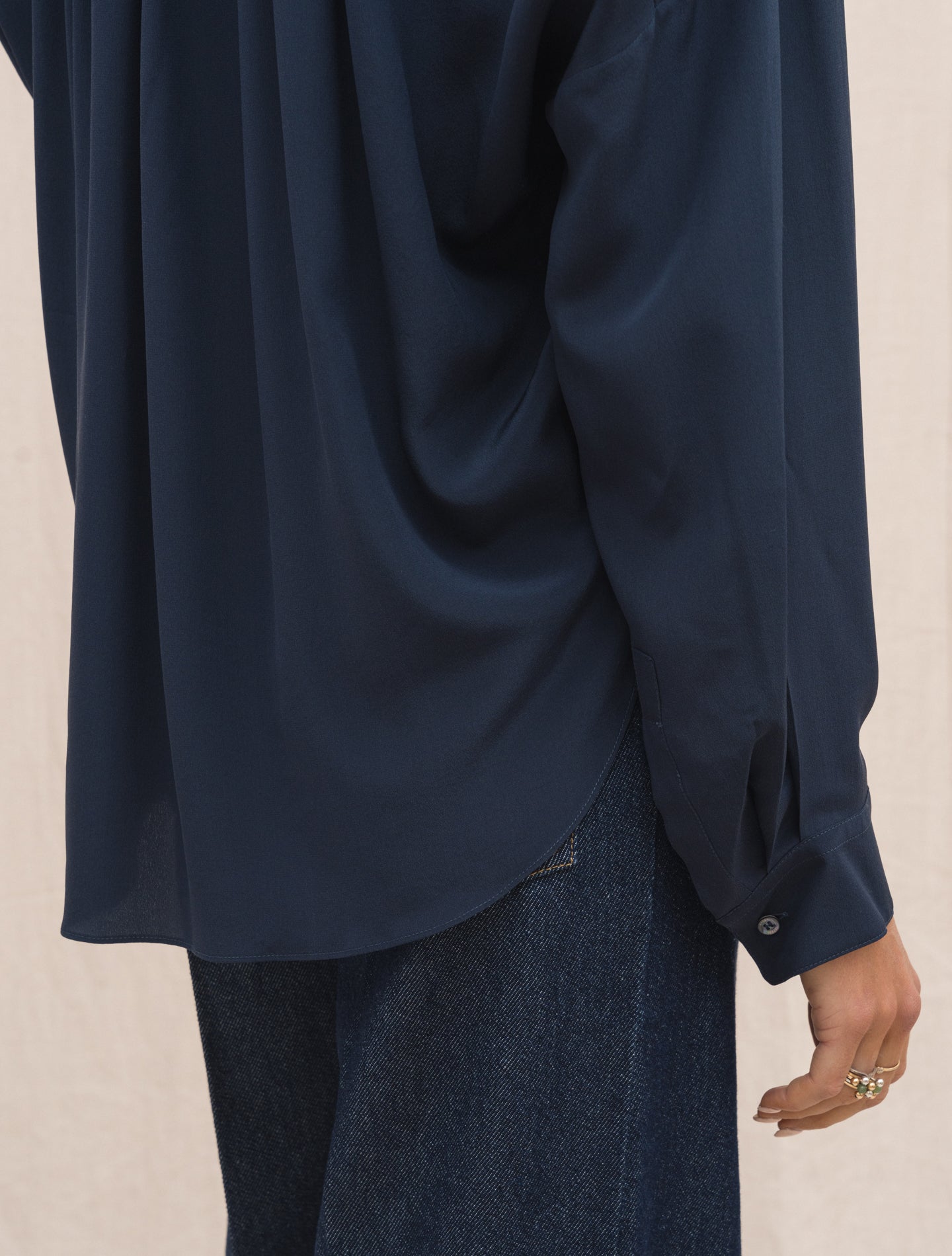 Silk Shirt Navy Aspesi Shirts 38