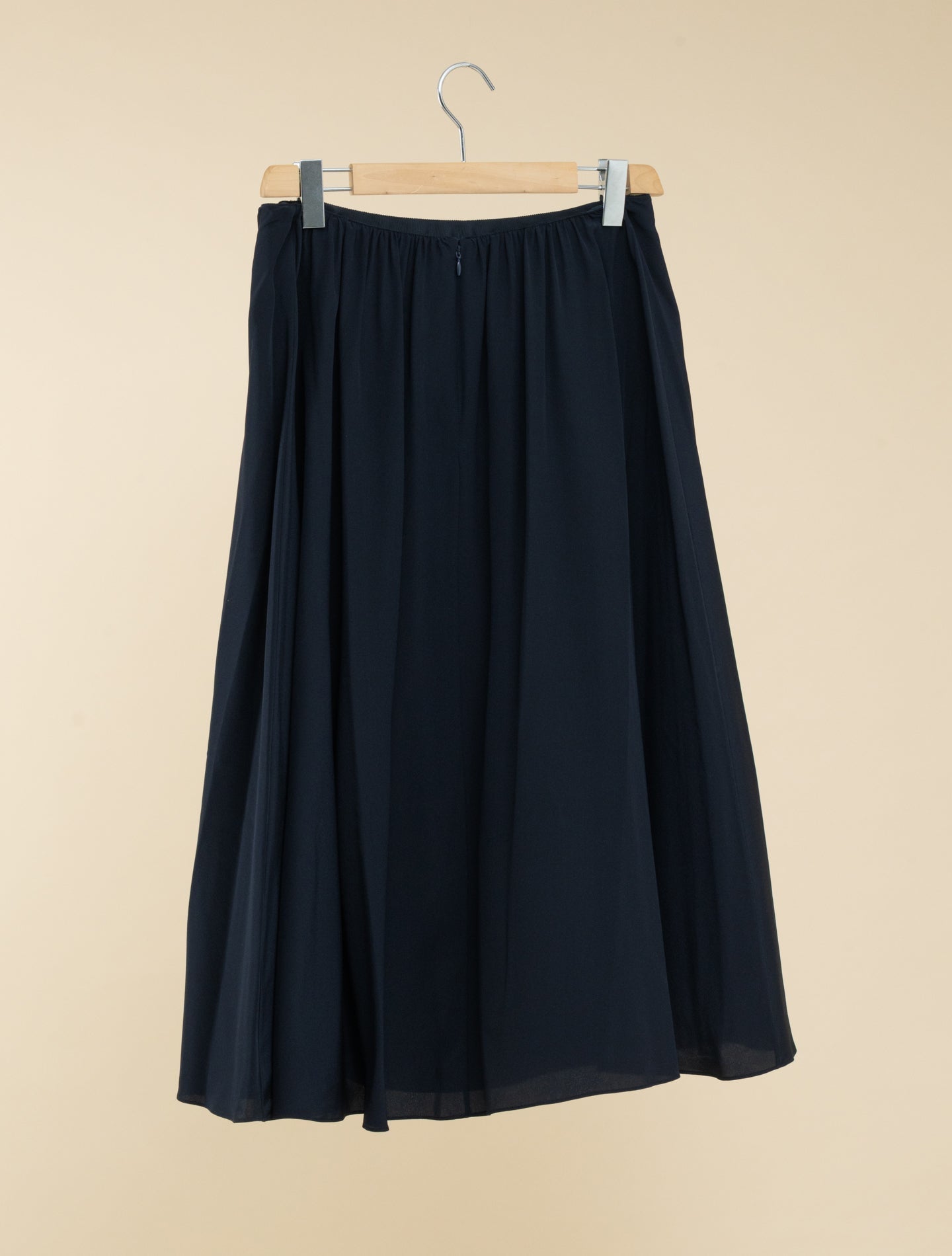 Silk Skirt Crepe de chine Navy Aspesi Skirts IT 38