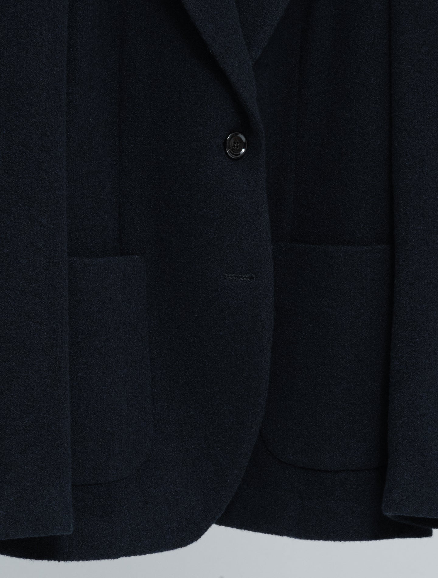 Single Breasted Boucle Jacket Navy Lardini Jackets IT 40