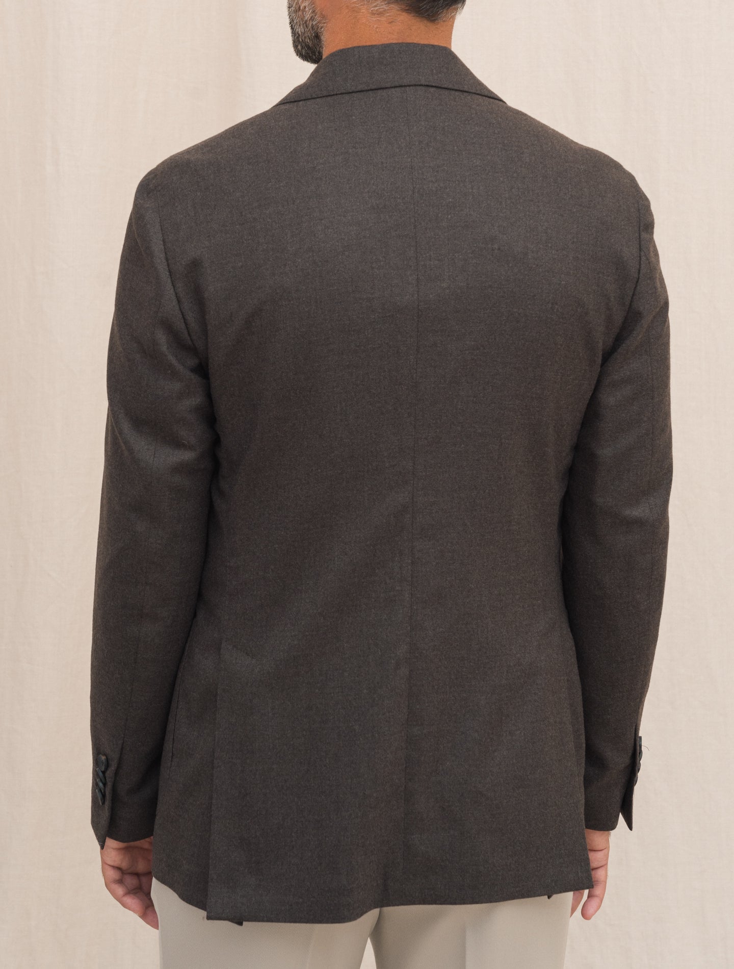 Single Breasted Cashmere Jacket Brown Lardini Jackets Gabucci