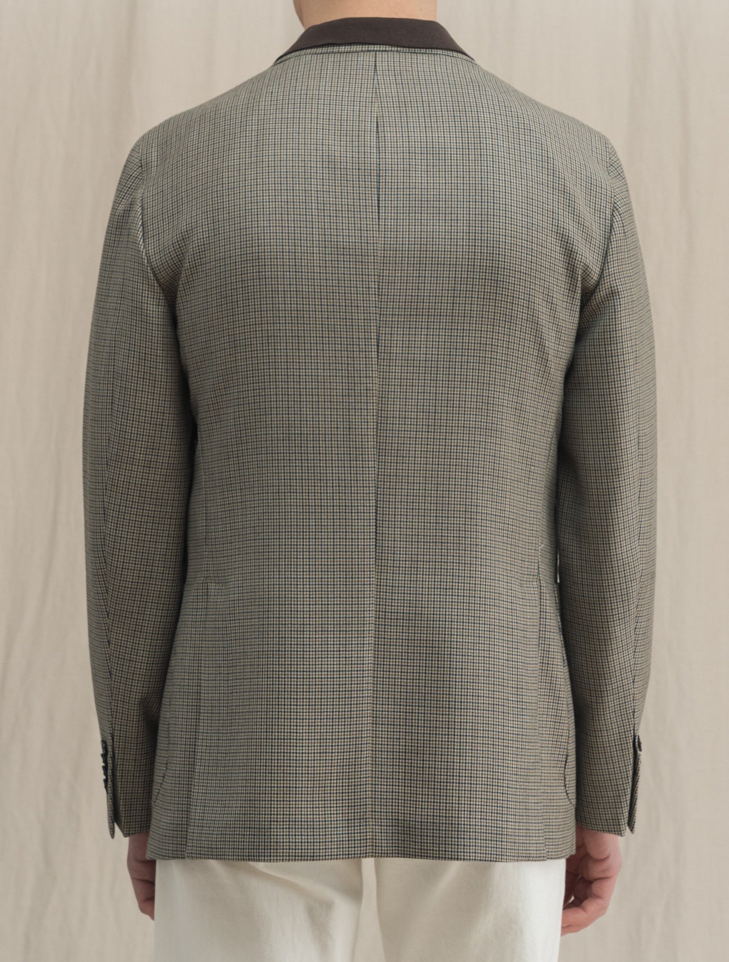 Single Breasted Checked Unconstructed K Jacket Beige Boglioli Jackets 48