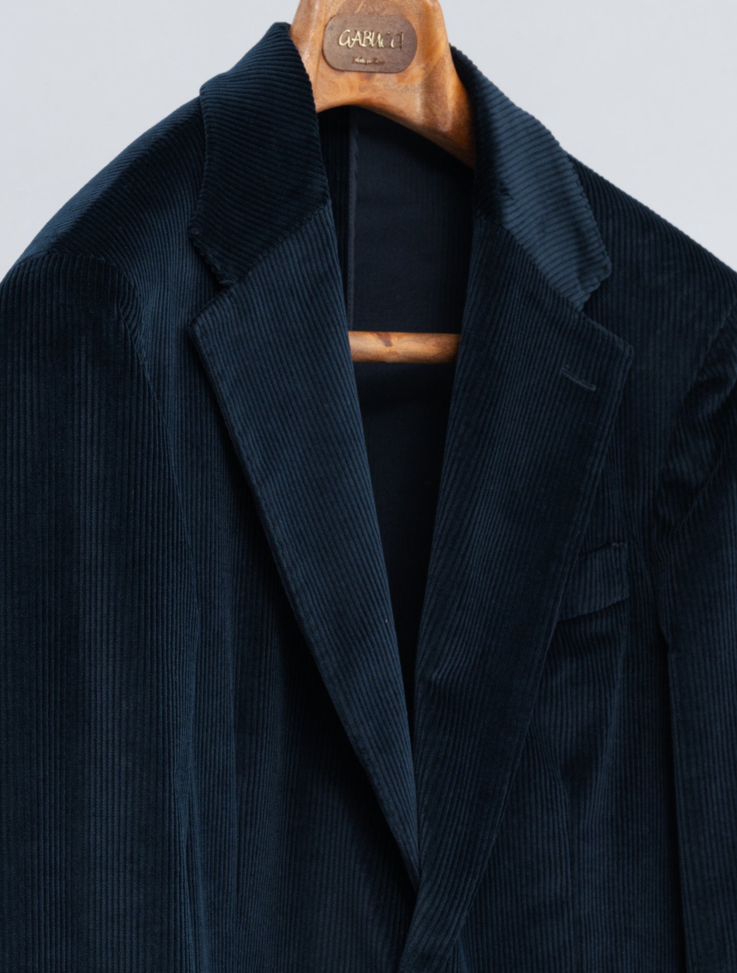 Single Breasted Corduroy Jacket Navy Lardini Jackets 48