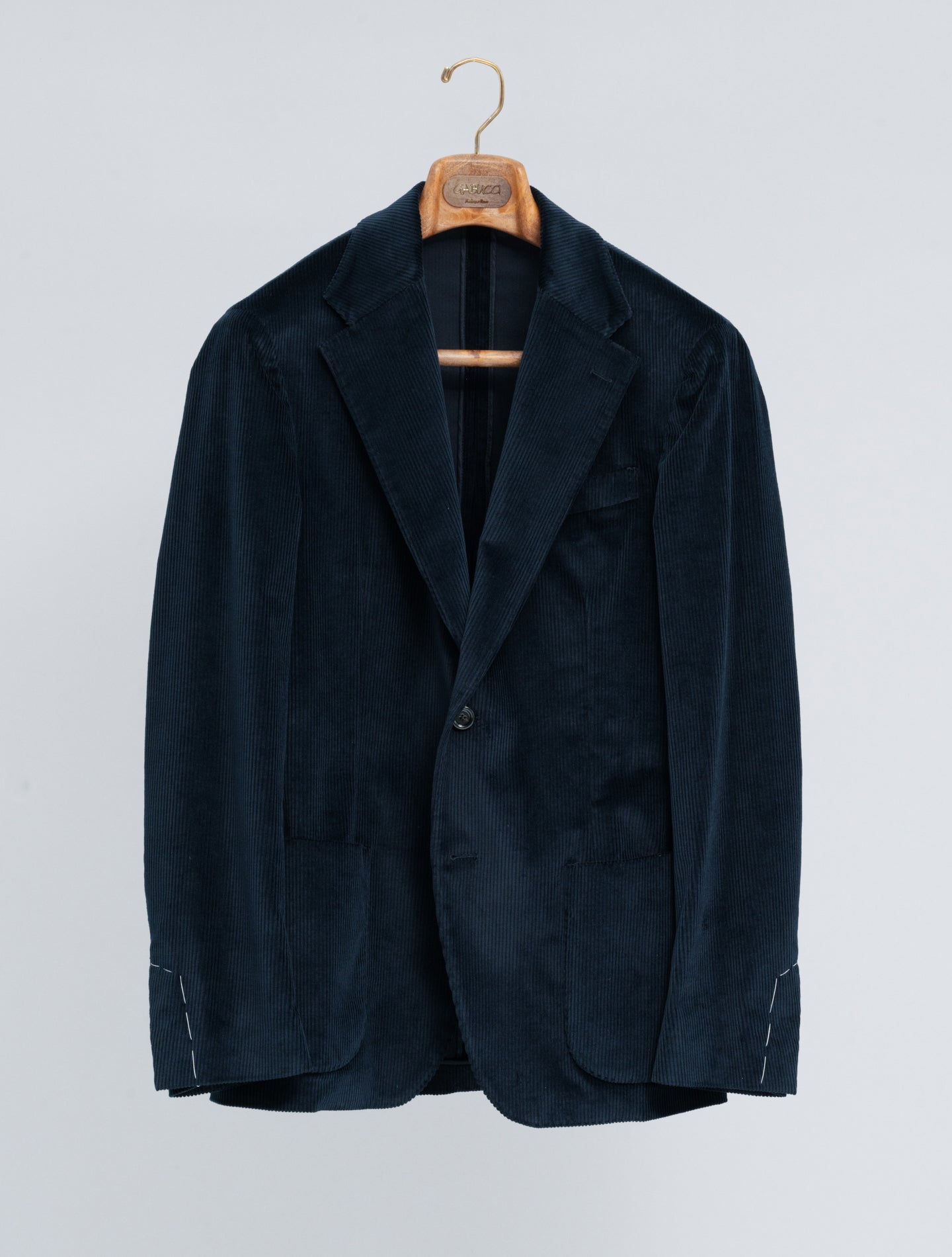 Single Breasted Corduroy Jacket Navy Lardini Jackets 48