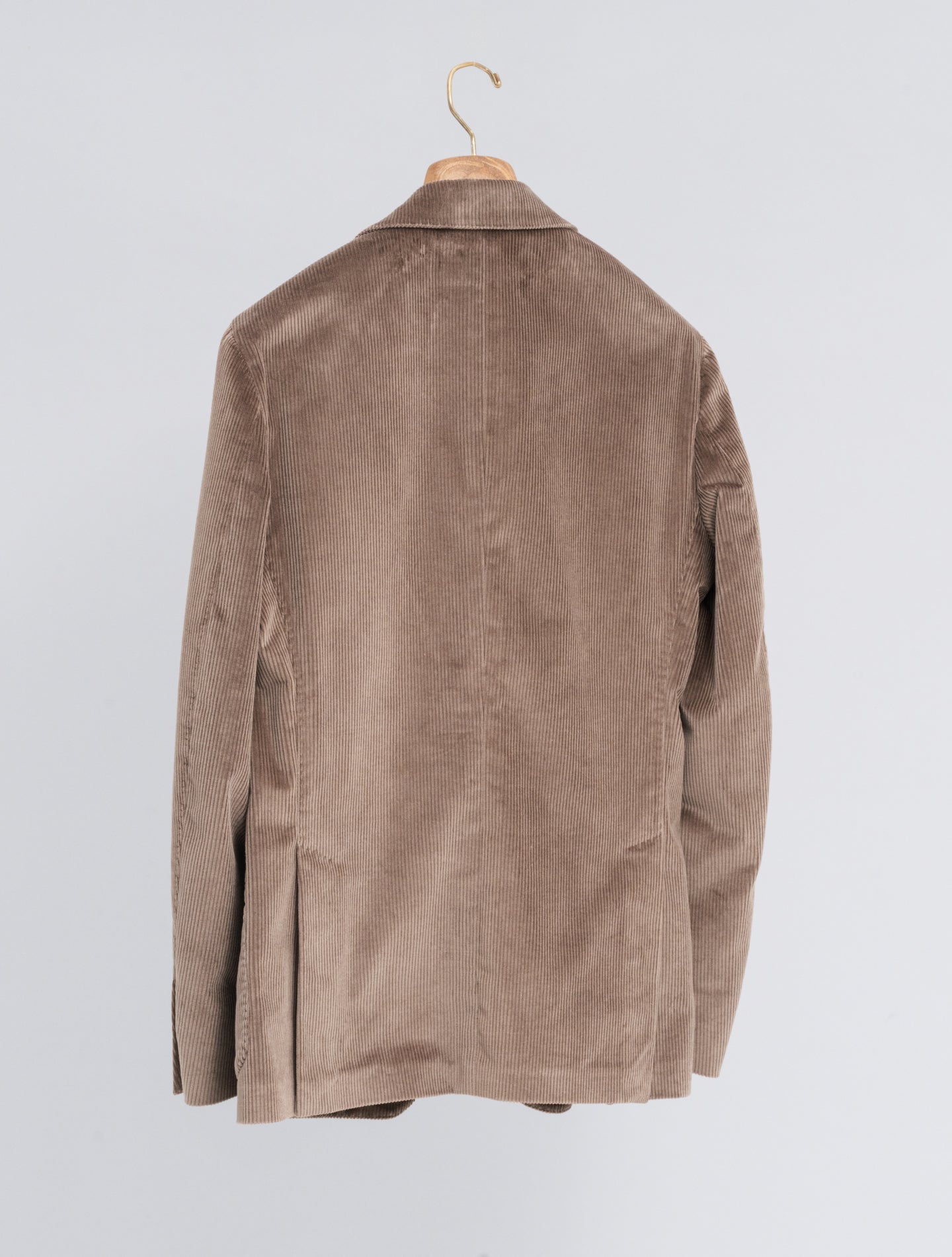 Single Breasted Corduroy Jacket Taupe Lardini Jackets 48