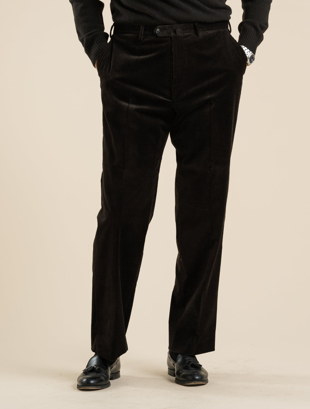 Single Breasted Corduroy Suit Brown Gabucci Suits 48