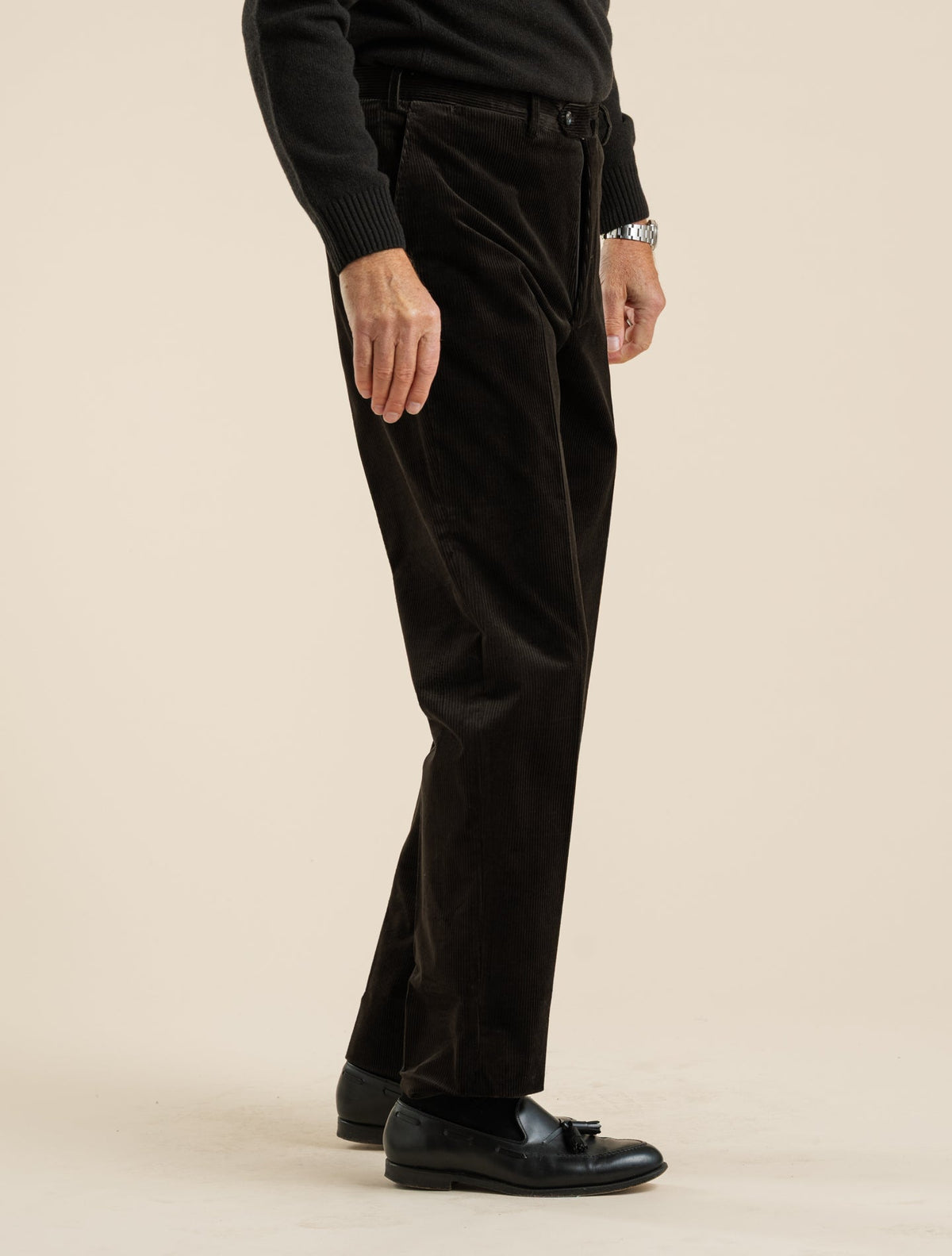 Single Breasted Corduroy Suit Brown Gabucci Suits 48