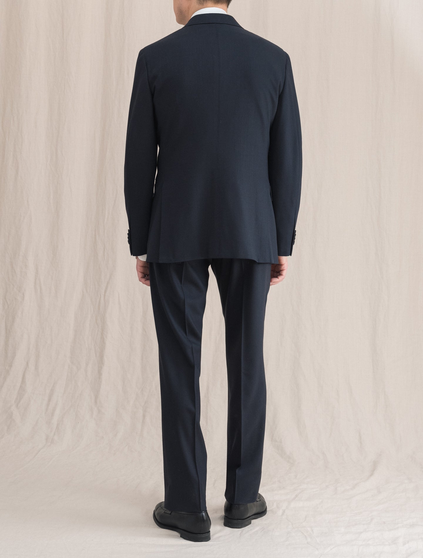 Single Breasted Fresco Boheme Suit Navy | Gabucci