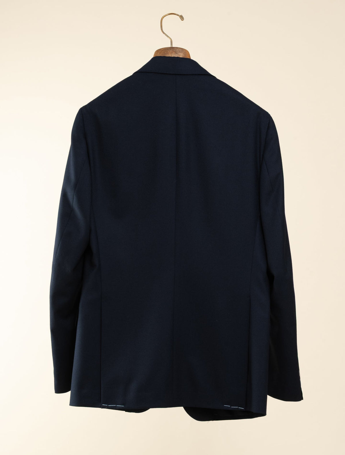 Single Breasted High Twist Wool Suit Navy Gabucci Suits 46