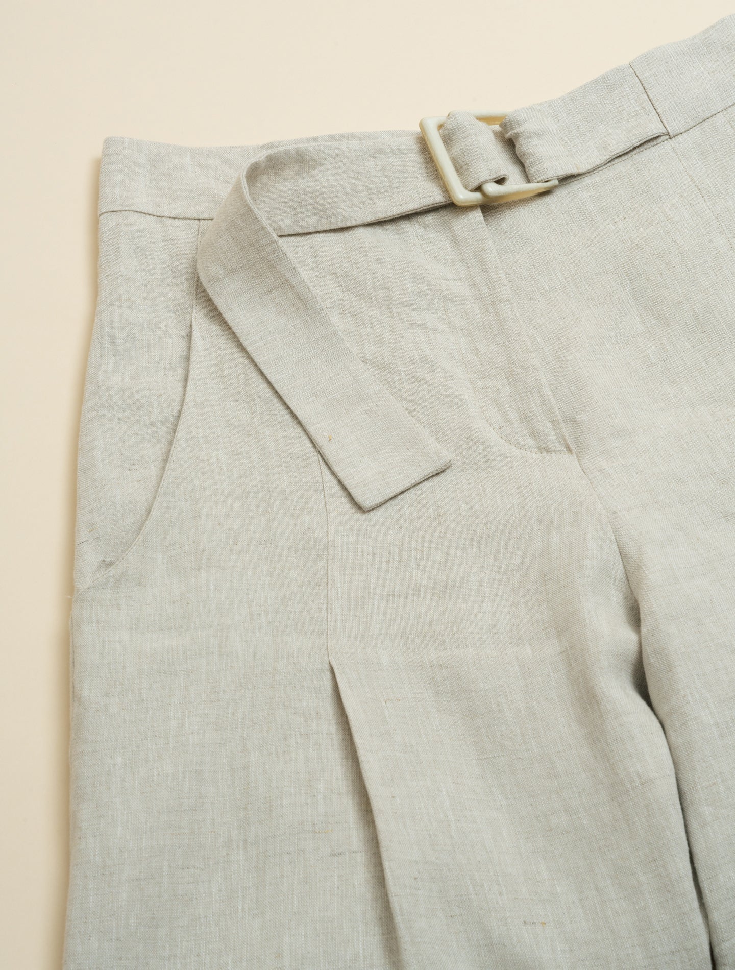 Single Breasted Linen Suit Sand Fedeli Suits IT 40