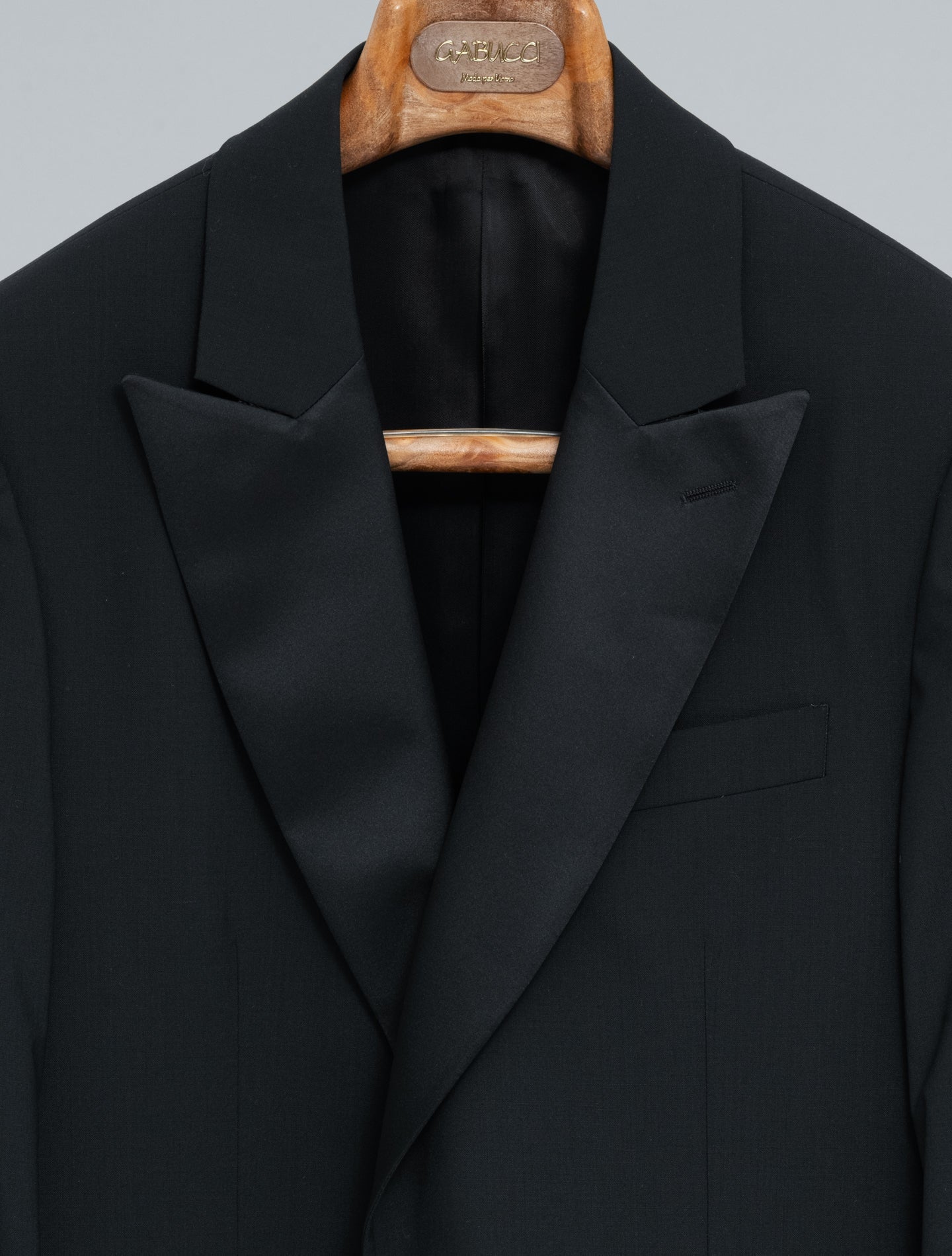 Single Breasted Tuxedo Suit Black Lardini Suits 48