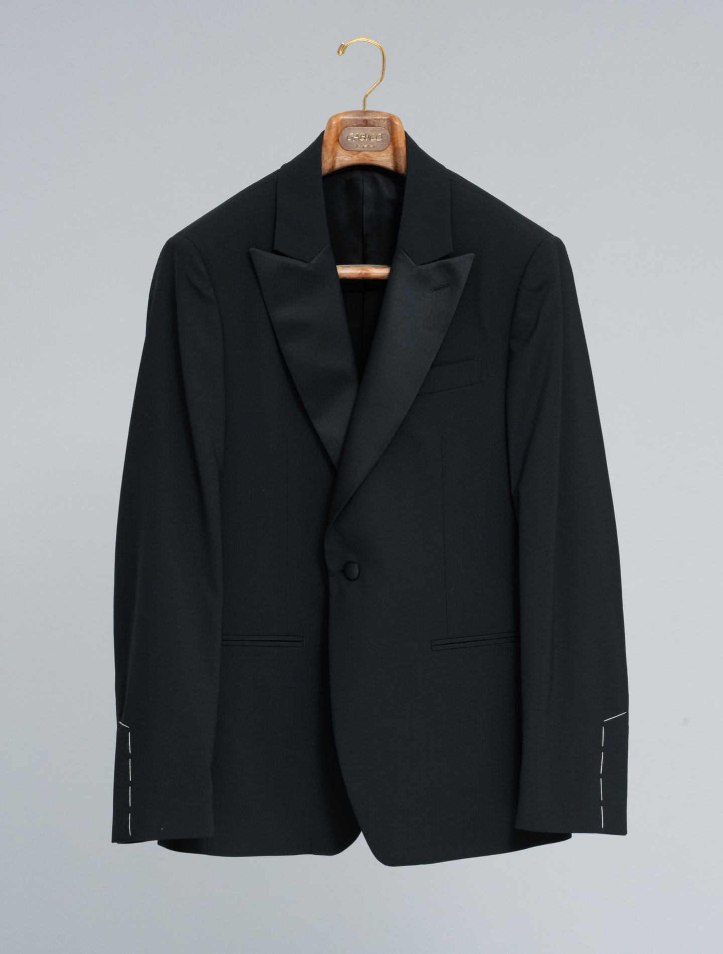 Single Breasted Tuxedo Suit Black Lardini Suits 48