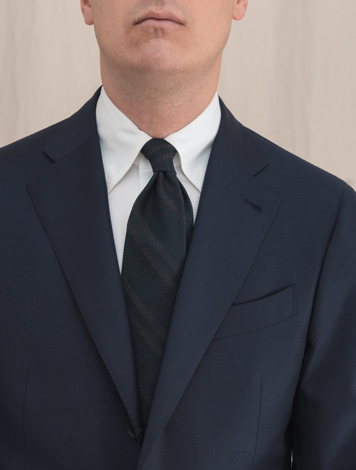 Single Breasted Twill Boheme Suit Navy | Gabucci