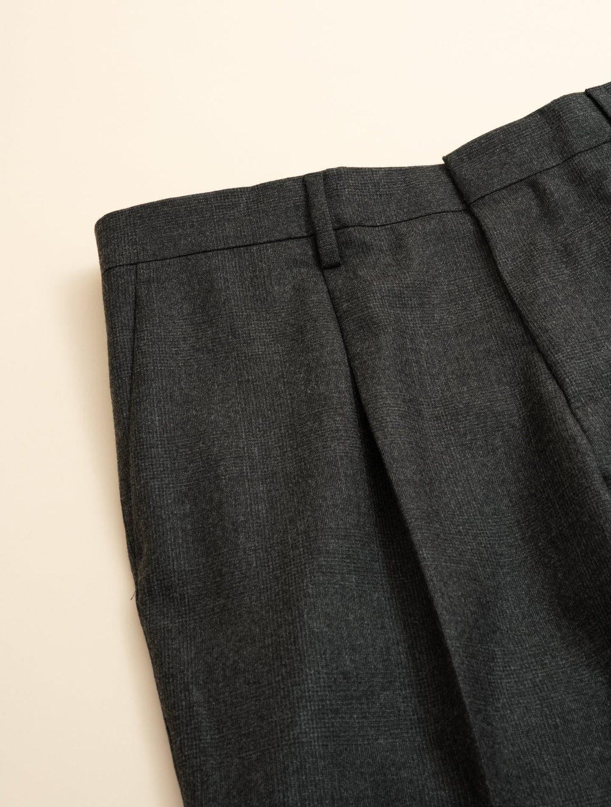Single Breasted Wool Cashmere Glencheck Suit Grey Lardini Suits 48