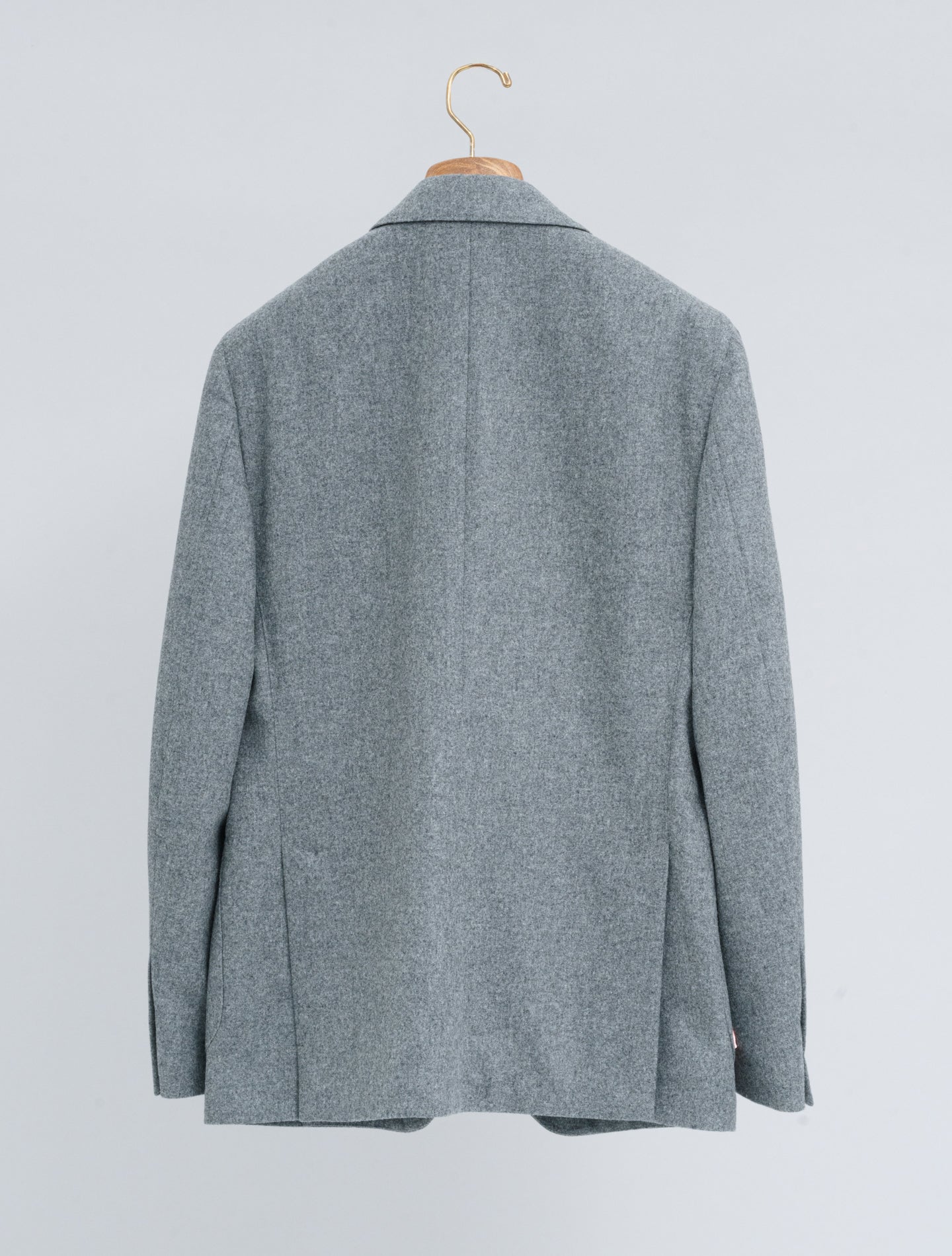 Single Breasted Wool Cashmere Jacket Grey Lardini Jackets 48