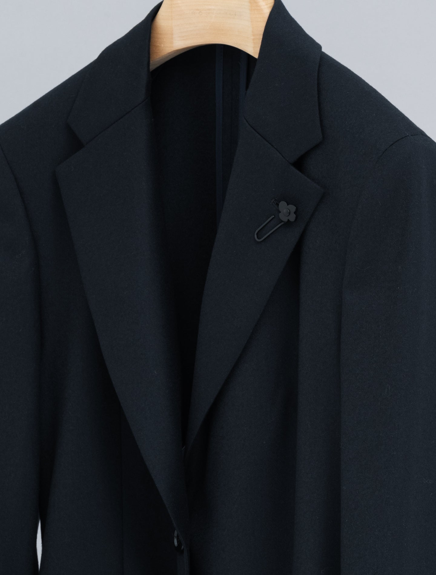 Single Breasted Wool Cashmere Jacket Navy Lardini Jackets IT 38